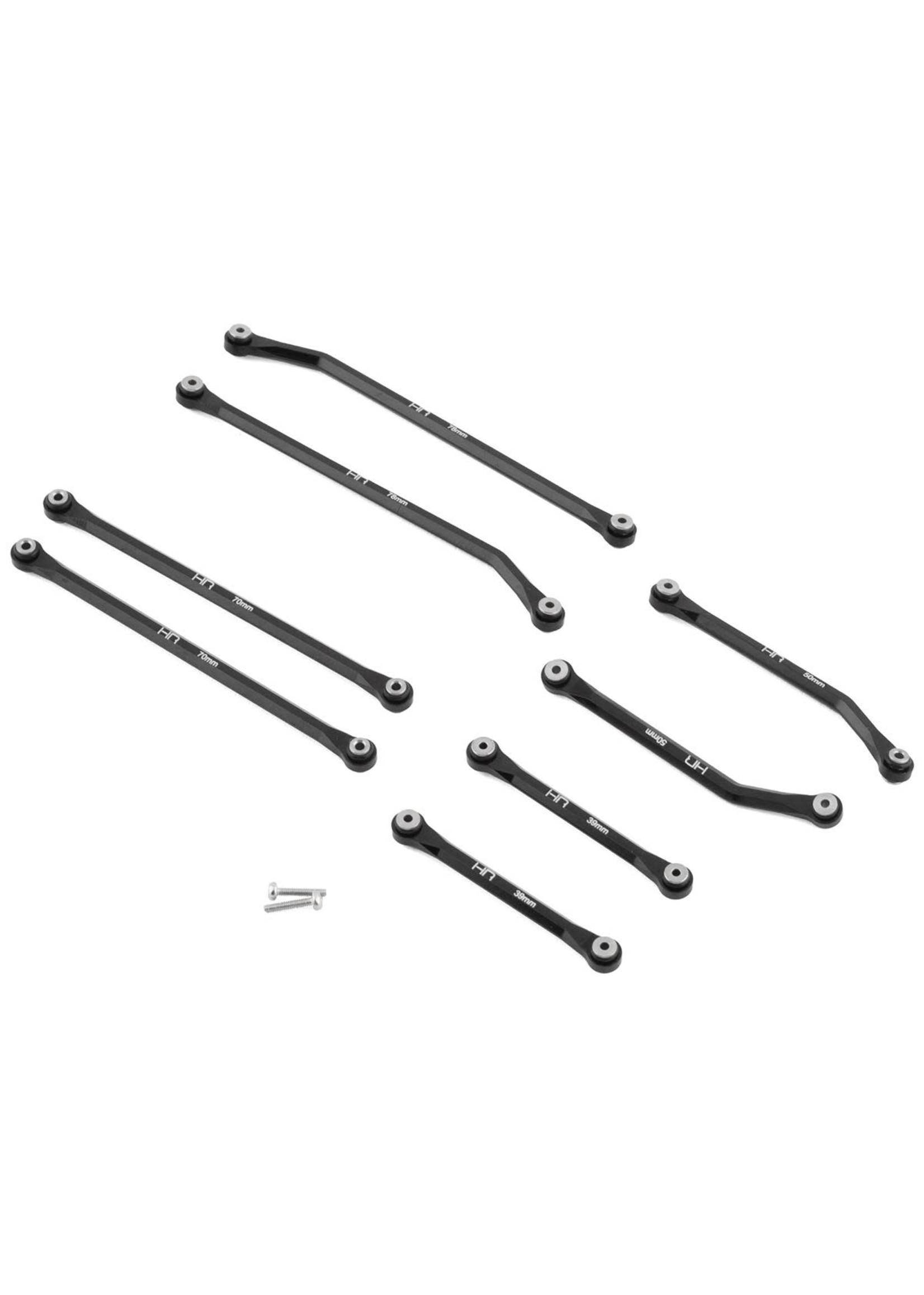 Hot Racing HRASXTF133HFG01 Hot Racing Axial SCX24 Aluminum High Clearance 4 Link Set (153.7mm)