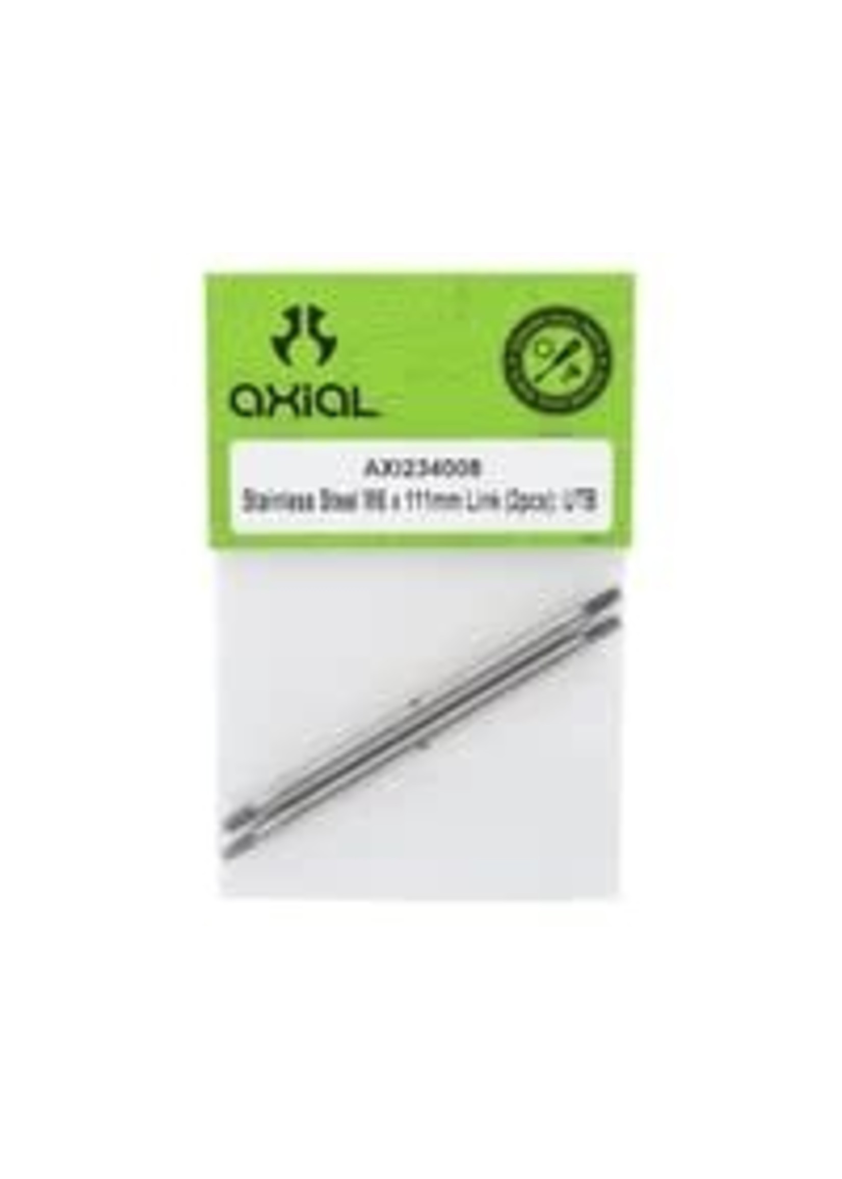 Axial AXI234008 Stainless Steel M6 x 111mm Link (2pcs): UTB