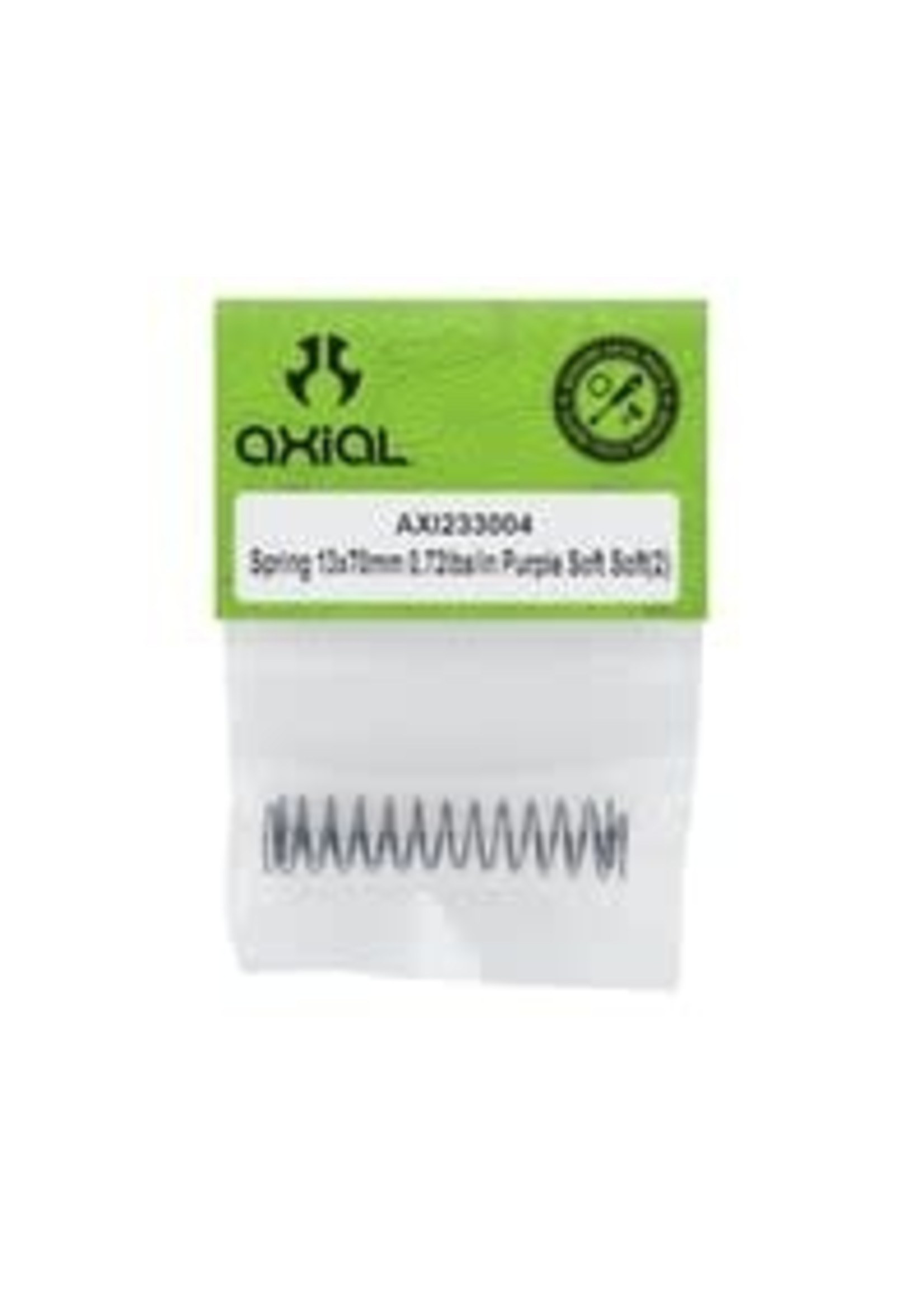 Axial AXI233004 Spring 13x70mm 0.72lbs/in Purple Soft Soft(2)