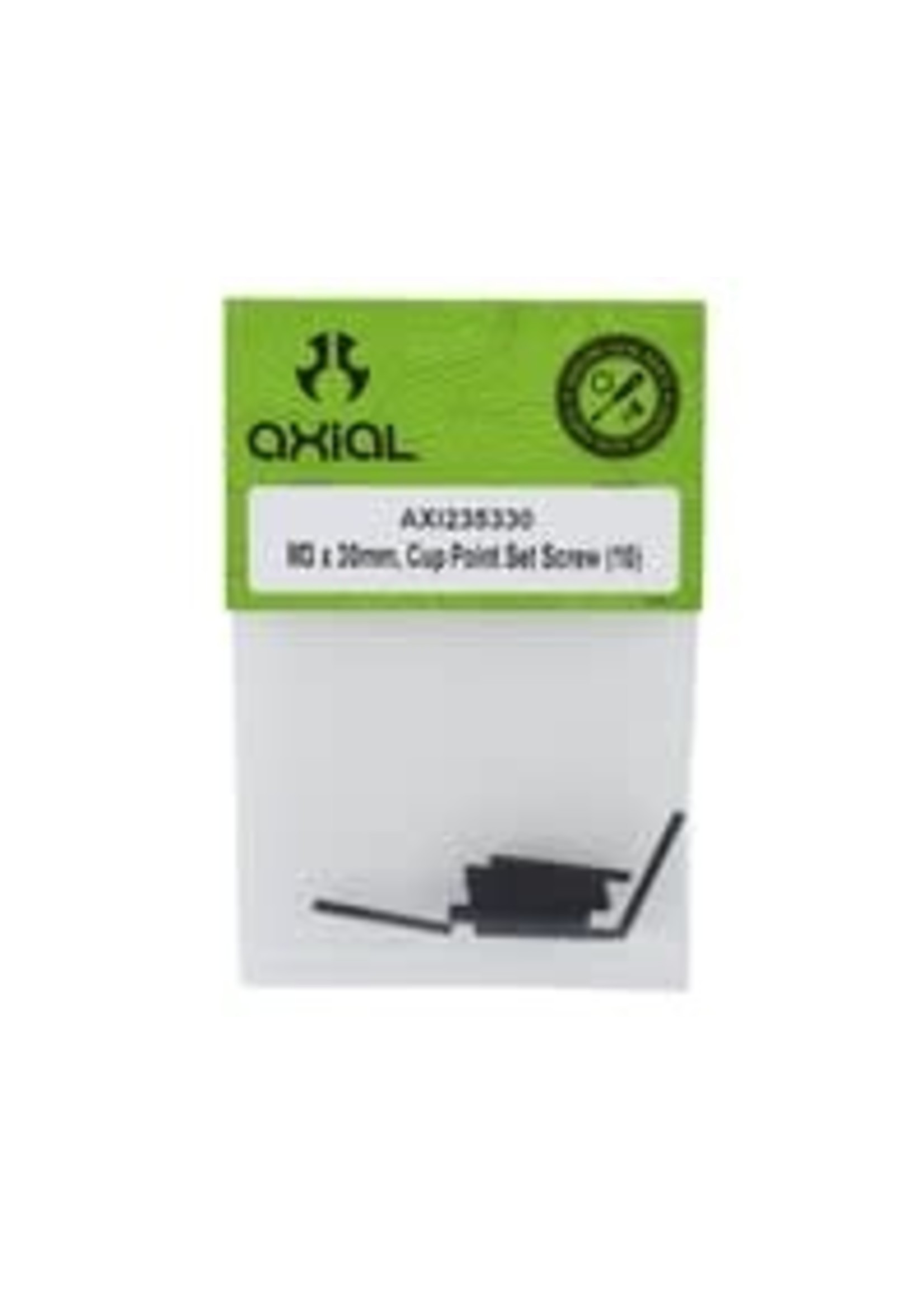 Axial M3 x 30mm, Cup Point Set Screw (10)