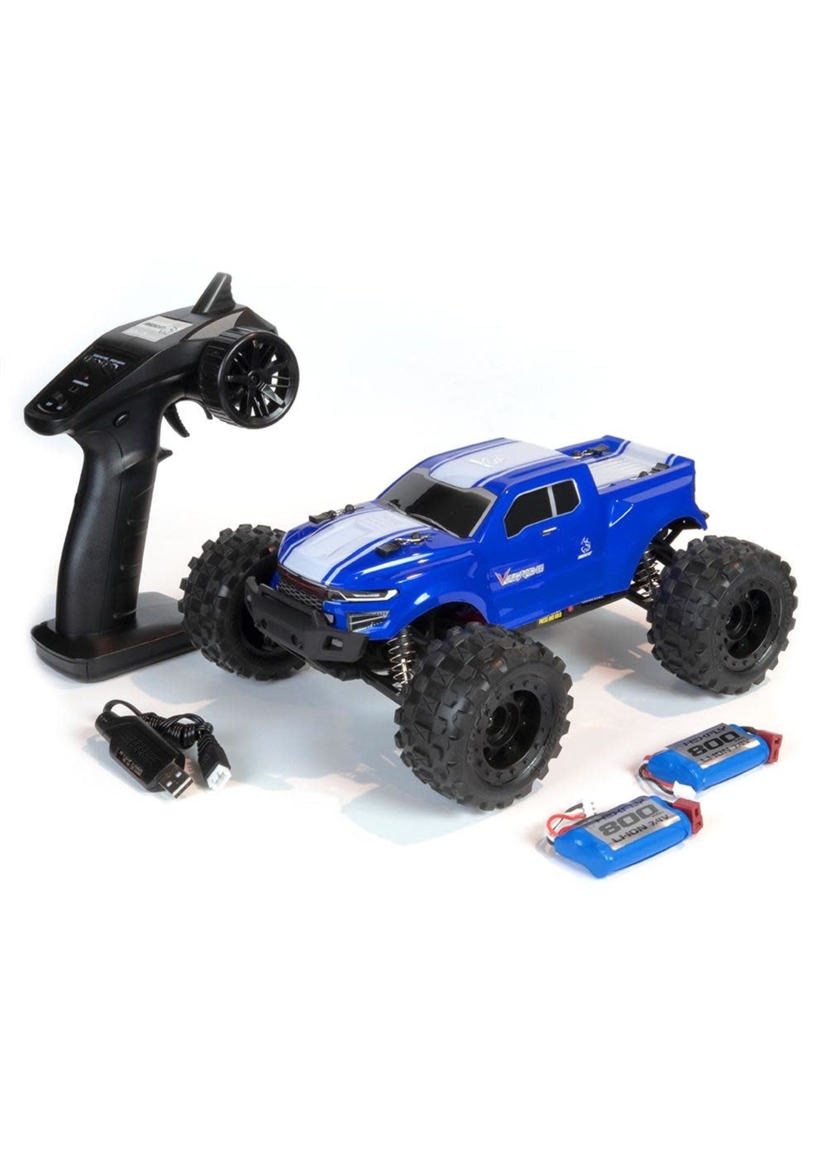 Redcat Racing RER13649 Volcano-16 1/16 Scale Monster Truck - Blue