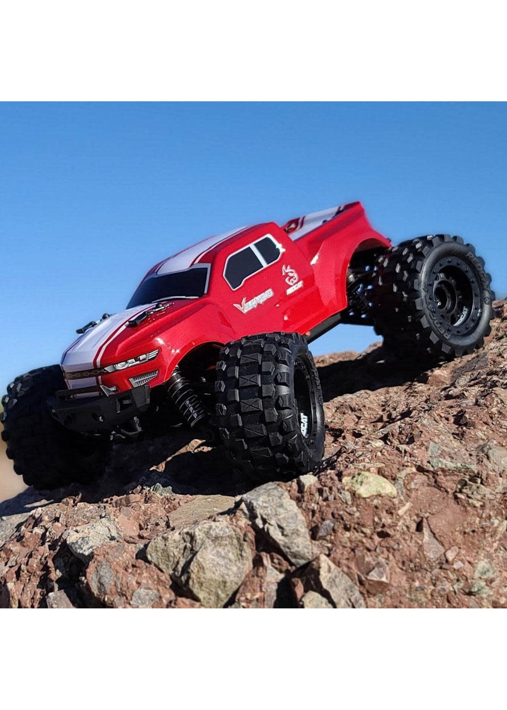 Redcat Racing RER13648 Volcano-16 1/16 Scale Monster Truck - Red