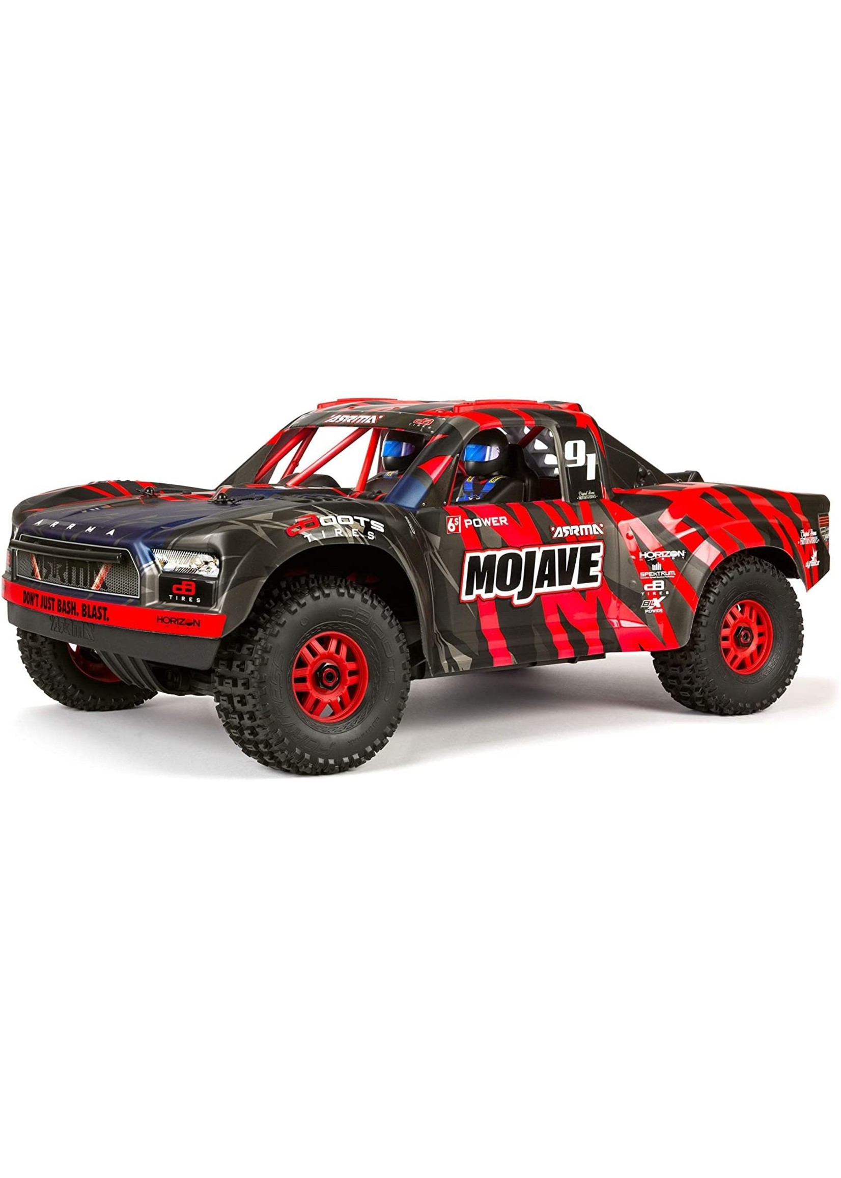 ARRMA ARA7604V2T2 MOJAVE 6S 4WD BLX 1/7 Desert Truck RTR Red/Black