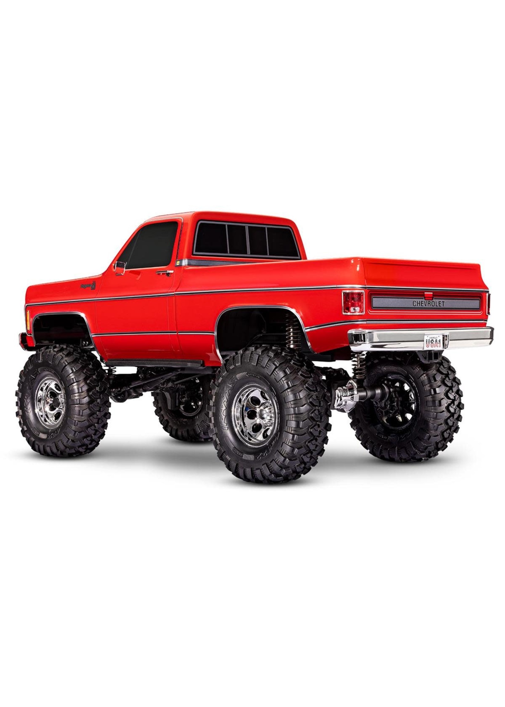 Traxxas 92056-4-RED Traxxas TRX-4 1/10 Trail Crawler Truck w/'79 Chevrolet K10 Truck Body (Red) w/TQi 2.4GHz Radio