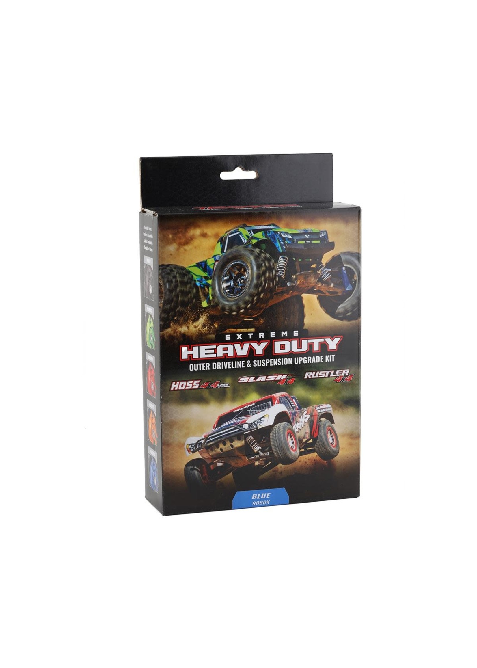 Traxxas 9080x Traxxas Hoss/Rustler/Slash 4x4 Extreme Heavy Duty Suspension Upgrade Kit (Blue)