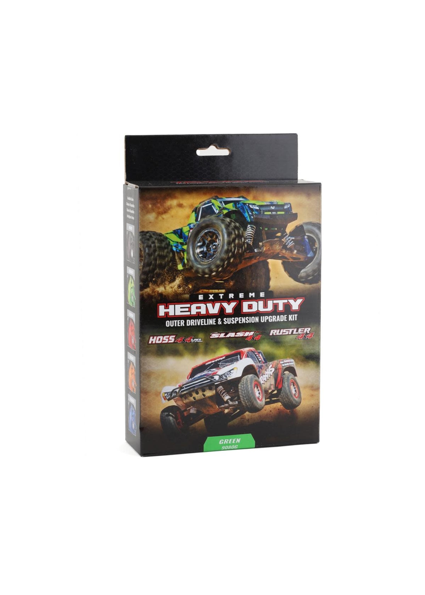 Traxxas 9080G Traxxas Hoss/Rustler/Slash 4x4 Extreme Heavy Duty Suspension Upgrade Kit (Green)