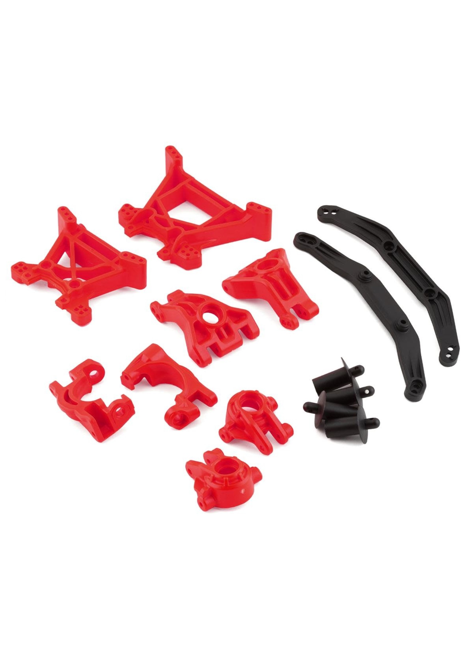 Traxxas 9080R Traxxas Hoss/Rustler/Slash 4x4 Extreme Heavy Duty Suspension Upgrade Kit (Red)