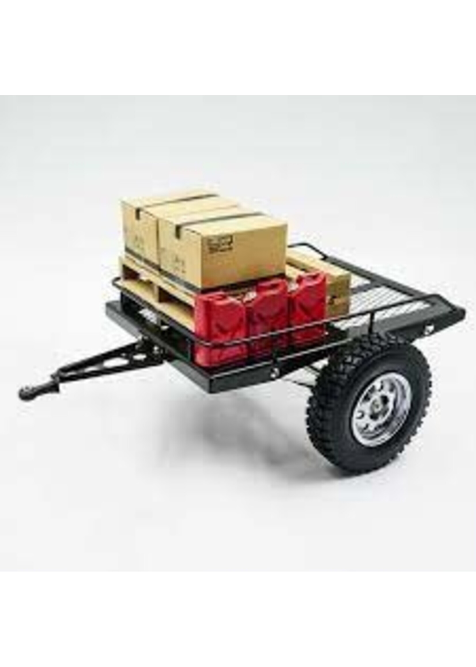 Yeah Racing Yeah Racing 1/10 Heavy Duty Metal Hitch Mount Trailer (11.22 Inches)