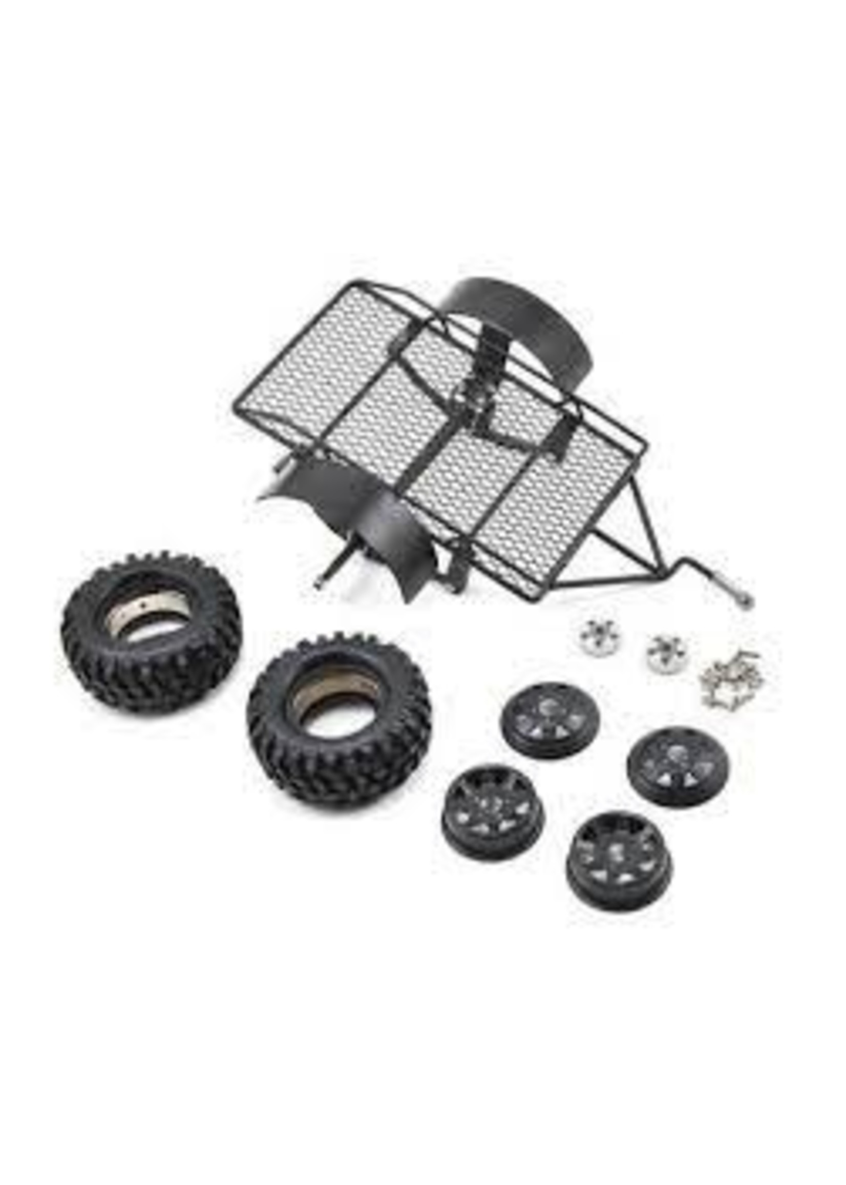 Yeah Racing Yeah Racing 1/10 Scale Aluminum Leaf Spring Hitch Mount Crawler Trailer