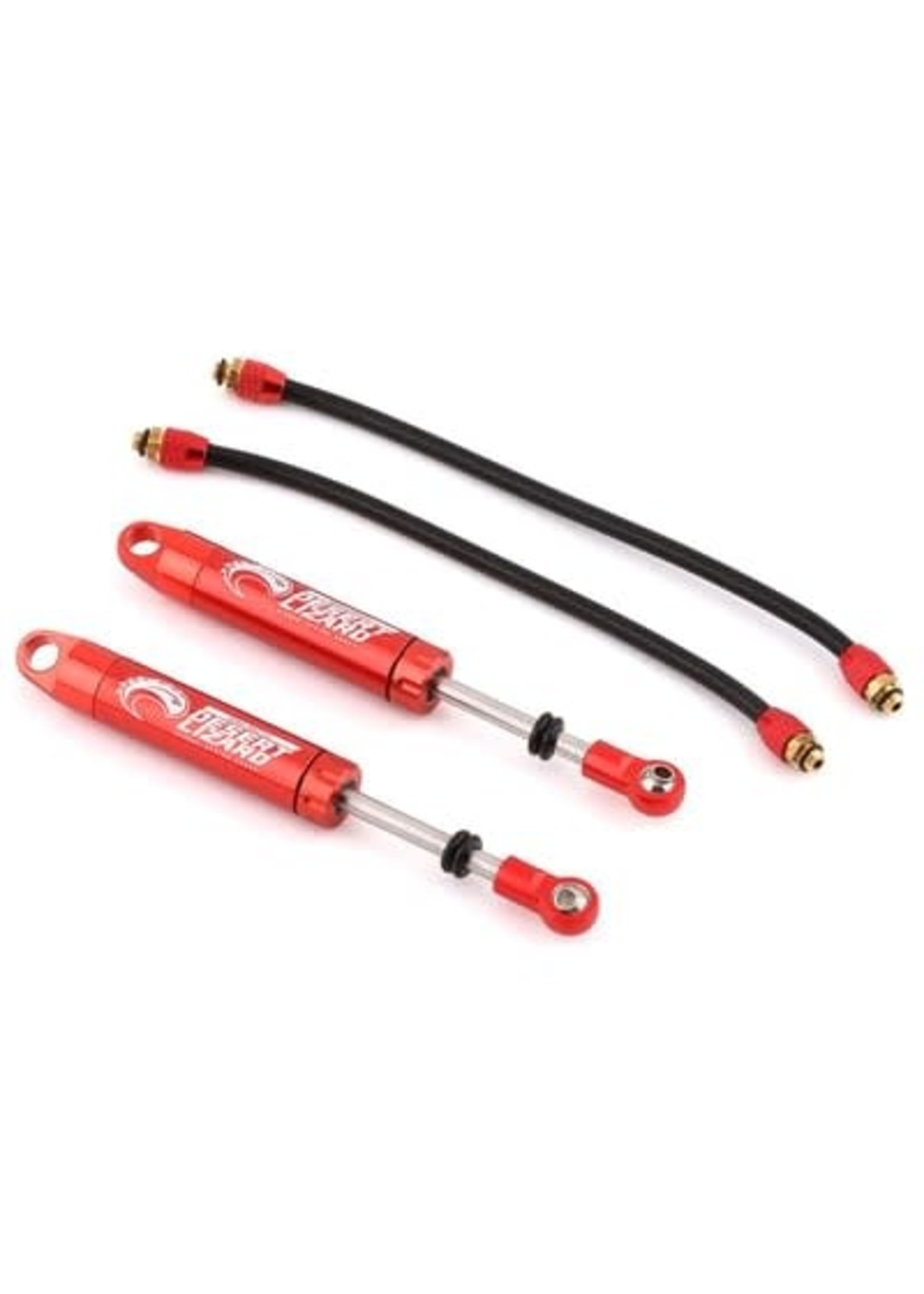 Yeah Racing Yeah Racing Desert Lizard Piggyback Shocks w/Reservoir (Red) (2) (110mm)