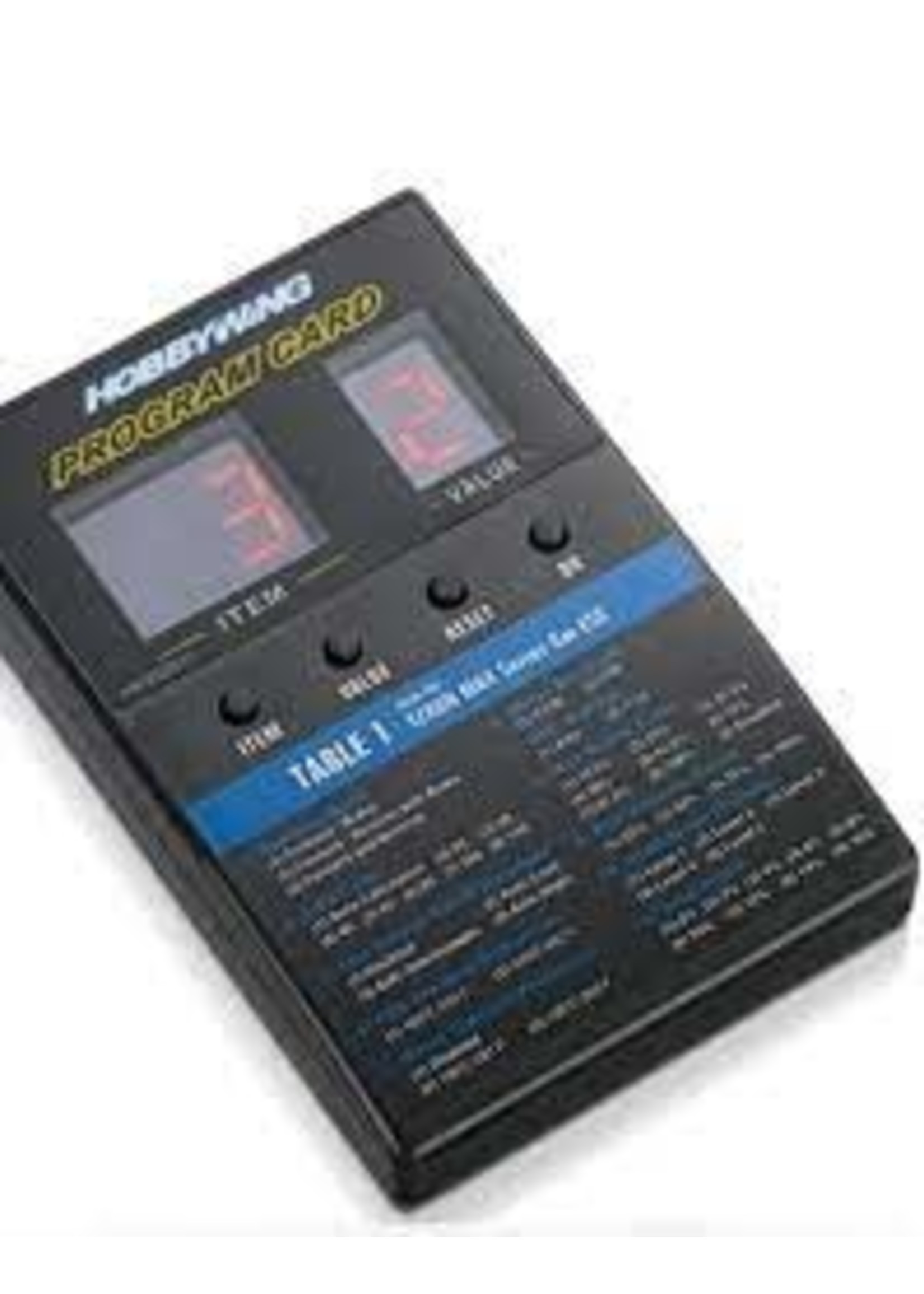 Hobbywing 30501003 LED Program Card - General Use for Cars, Boats, and Air Use