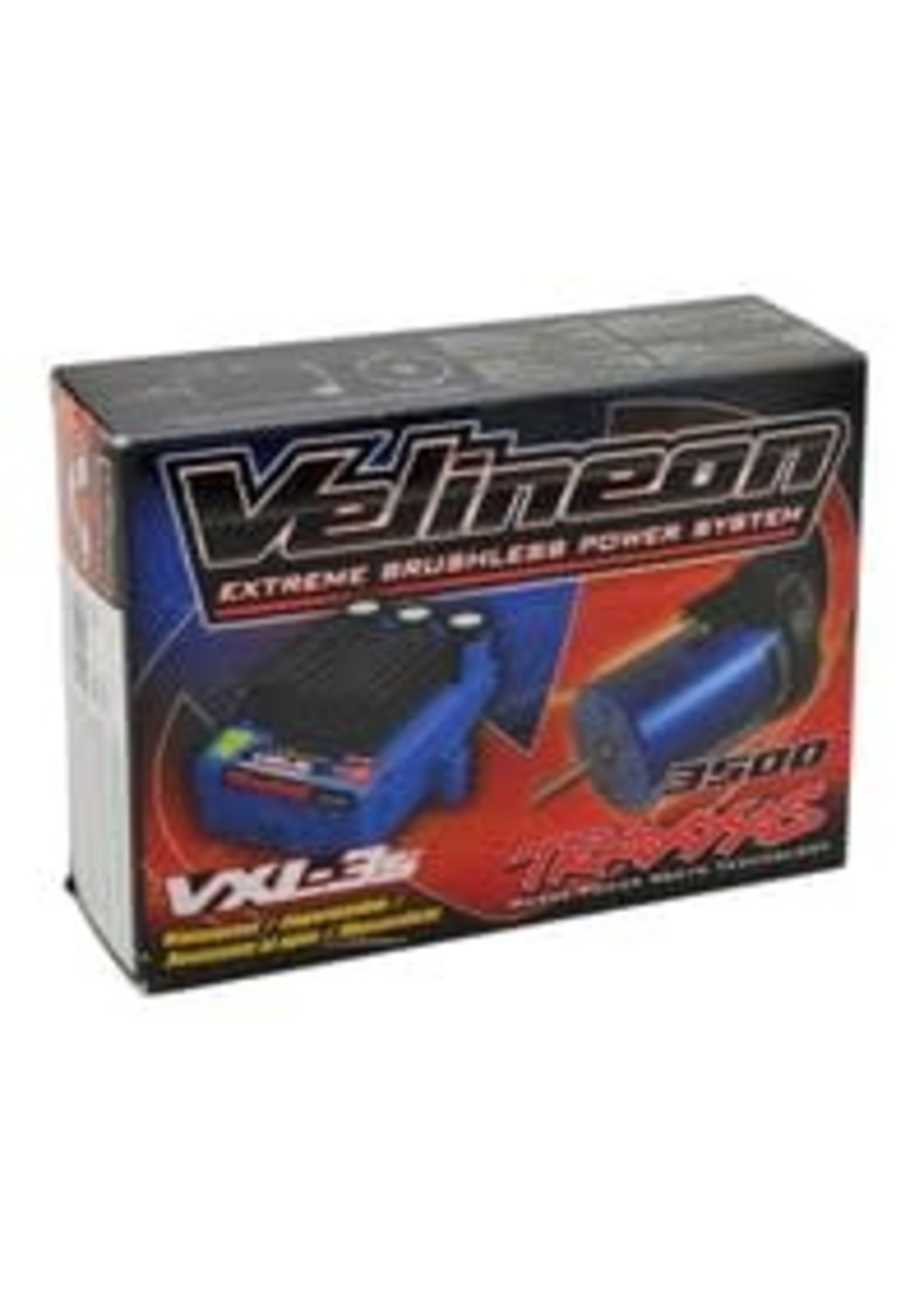 Traxxas 3350R Velineon VXL-3s Brushless Power System, waterproof (includes VXL-3s waterproof ESC, Velineon 3500 motor, and speed control mounting plate (part #3725R))