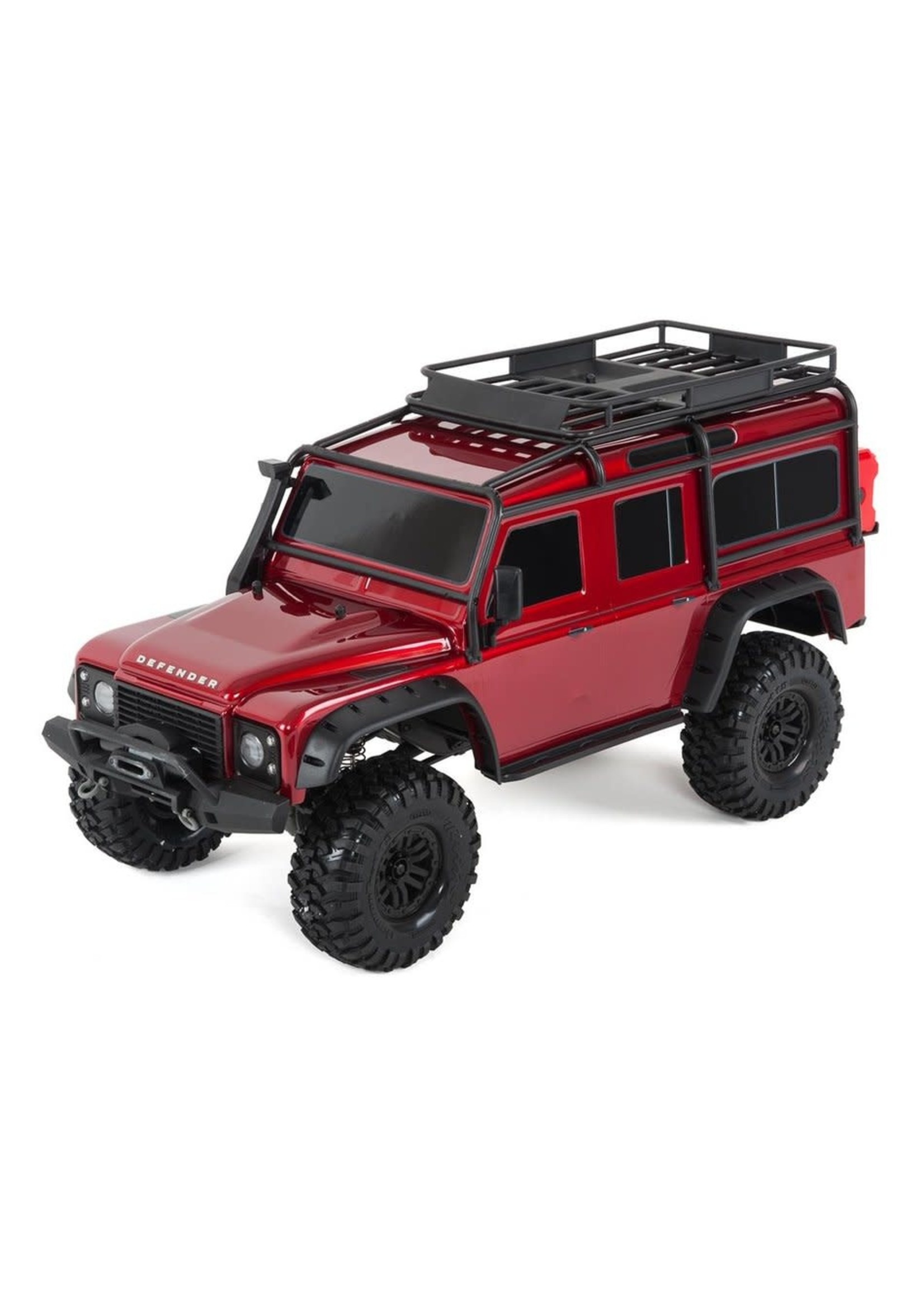 Traxxas 82056-4-RED TRX-4 Scale and Trail  Crawler with Land Rover Defender Body: 4WD Electric Trail Truck with TQi Traxxas Link  Enabled 2.4GHz Radio System