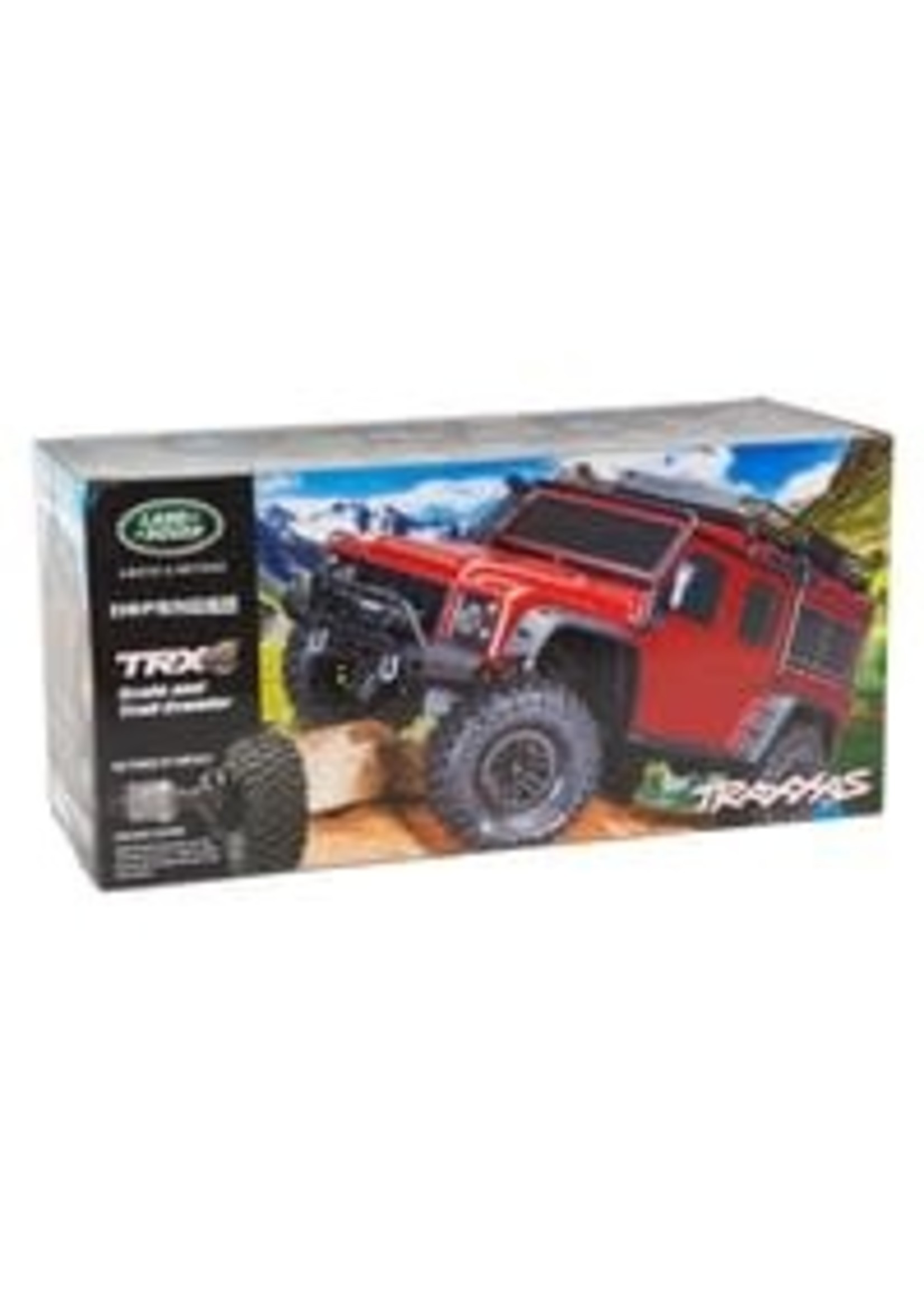 Traxxas 82056-4-RED TRX-4 Scale and Trail  Crawler with Land Rover Defender Body: 4WD Electric Trail Truck with TQi Traxxas Link  Enabled 2.4GHz Radio System