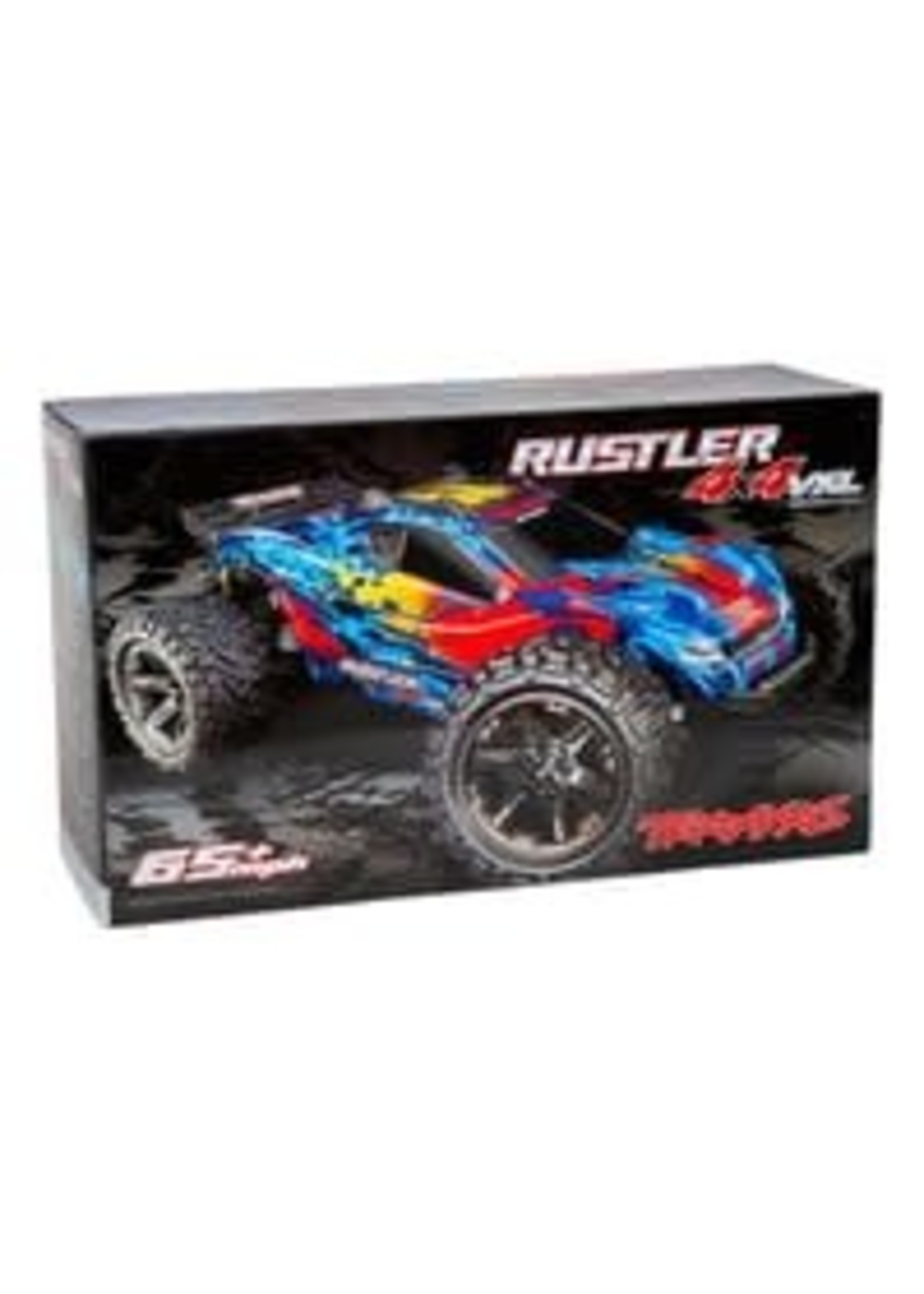 Traxxas 67076-4-ORNG Rustler 4X4 VXL: 1/10 Scale Stadium Truck with TQi Traxxas Link  Enabled 2.4GHz Radio System & Traxxas Stability Management (TSM)