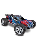Traxxas Rustler 4X4 VXL: 1/10 Scale Stadium Truck with TQi Traxxas Link  Enabled 2.4GHz Radio System & Traxxas Stability Management (TSM) BLUE
