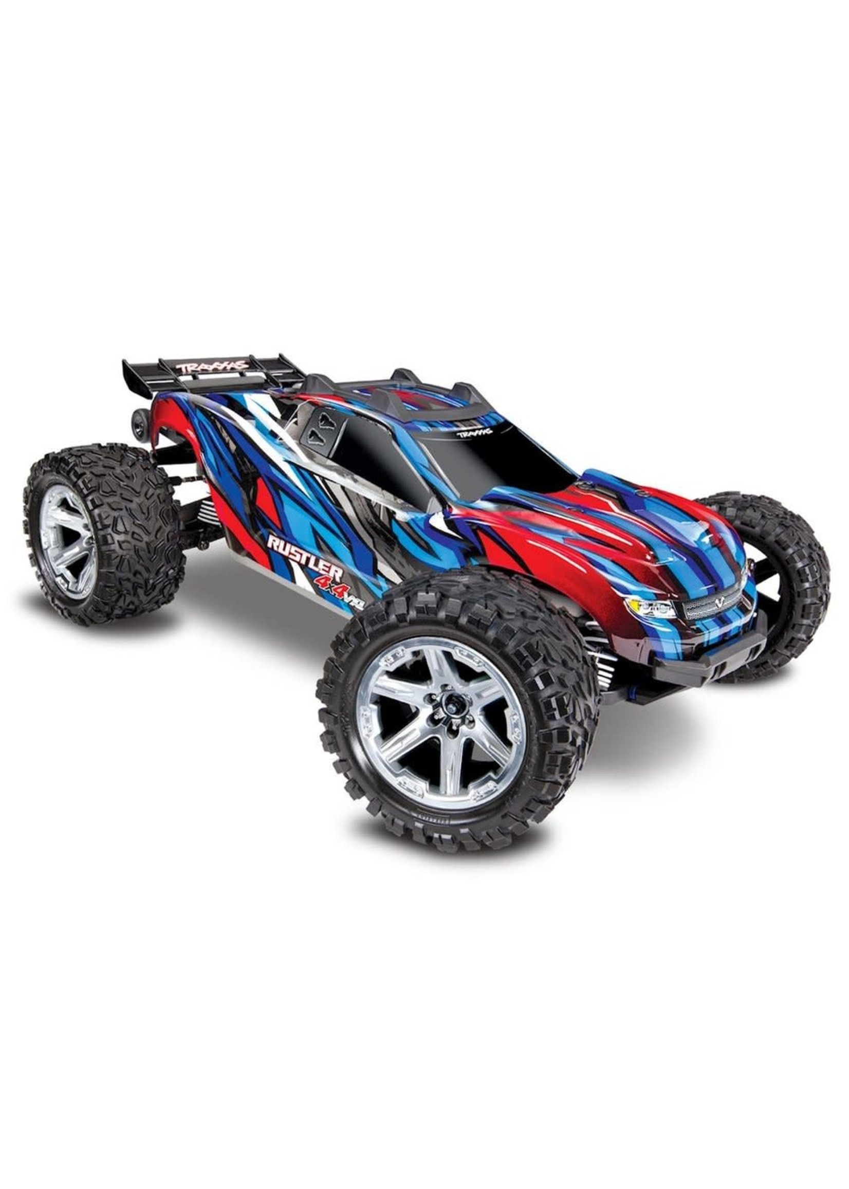 Traxxas Rustler 4X4 VXL: 1/10 Scale Stadium Truck with TQi Traxxas Link  Enabled 2.4GHz Radio System & Traxxas Stability Management (TSM) BLUE