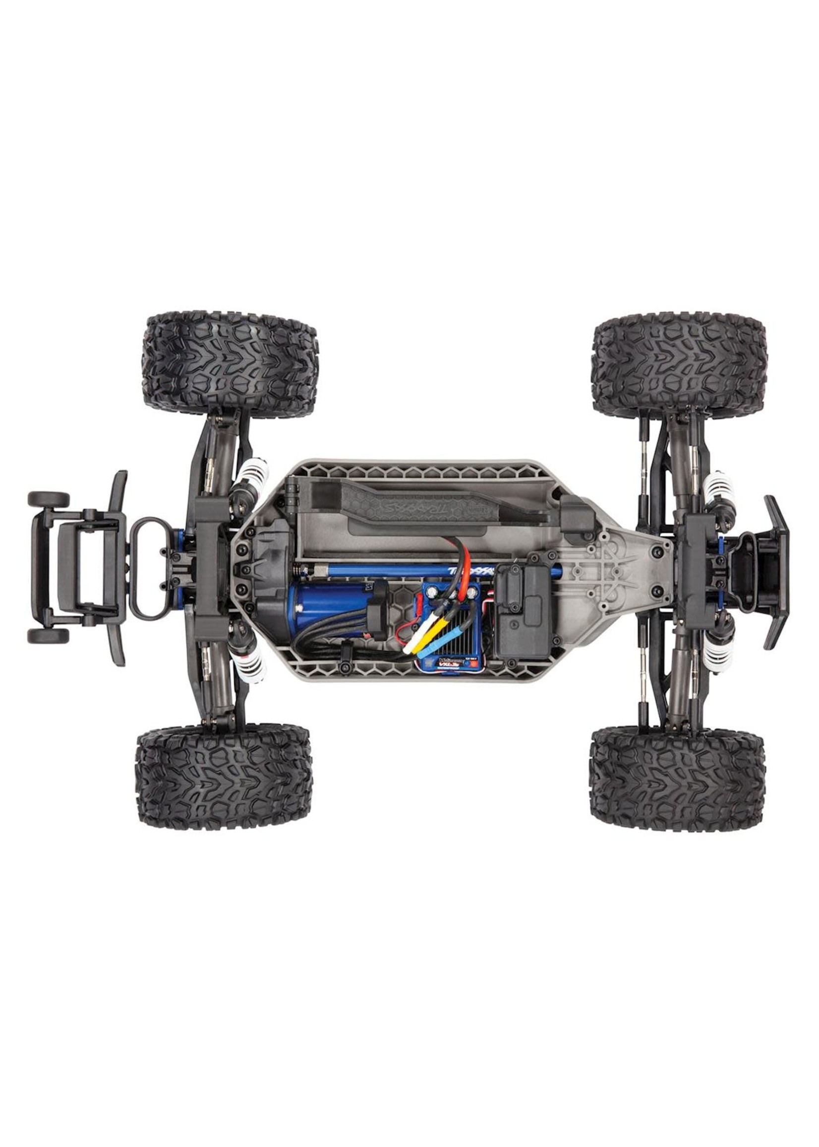 Traxxas Rustler 4X4 VXL: 1/10 Scale Stadium Truck with TQi Traxxas Link  Enabled 2.4GHz Radio System & Traxxas Stability Management (TSM) BLUE