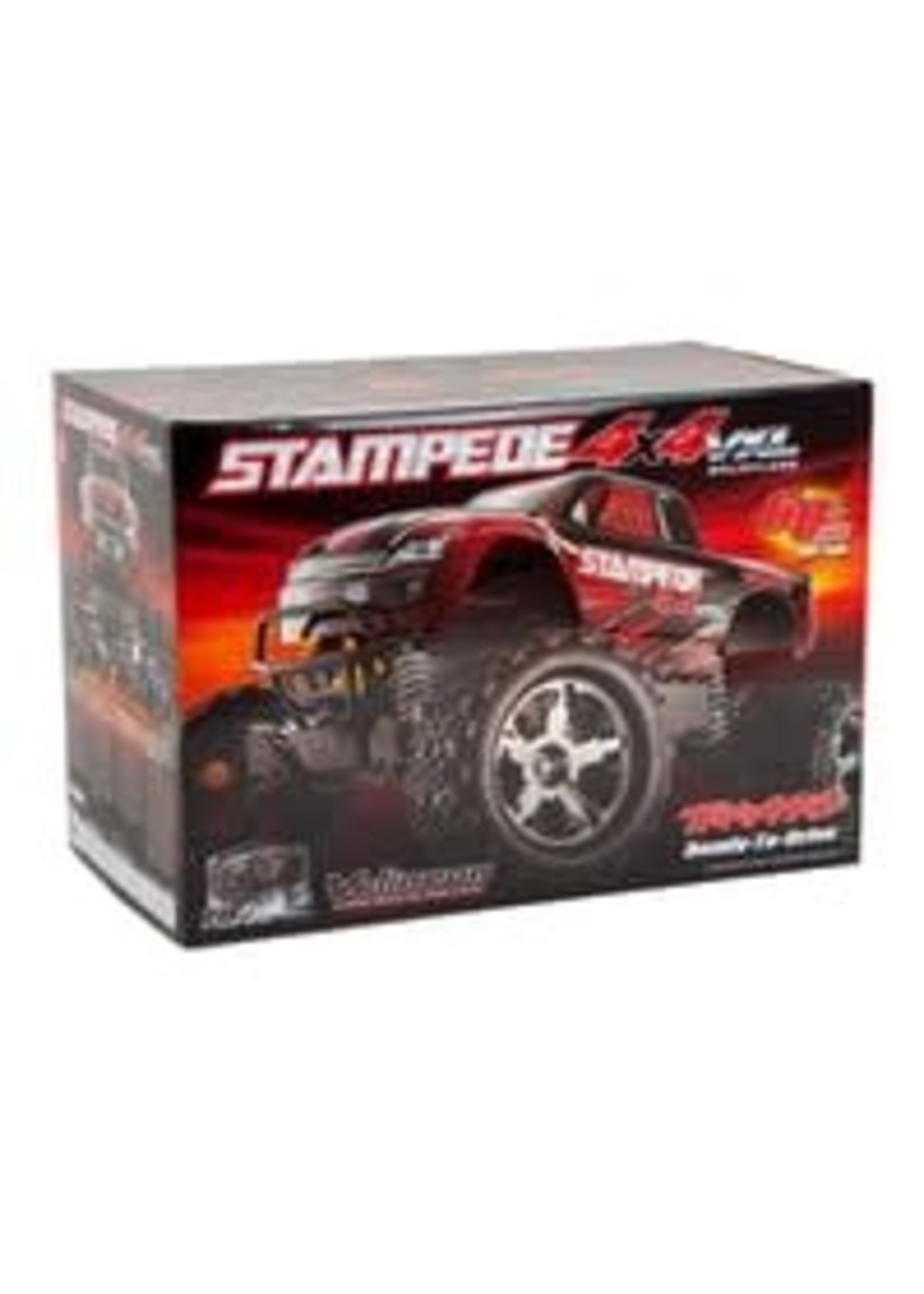 Traxxas 67086-4-RED Stampede 4X4 VXL: 1/10 Scale Monster Truck with TQi Traxxas Link  Enabled 2.4GHz Radio System & Traxxas Stability Management (TSM)
