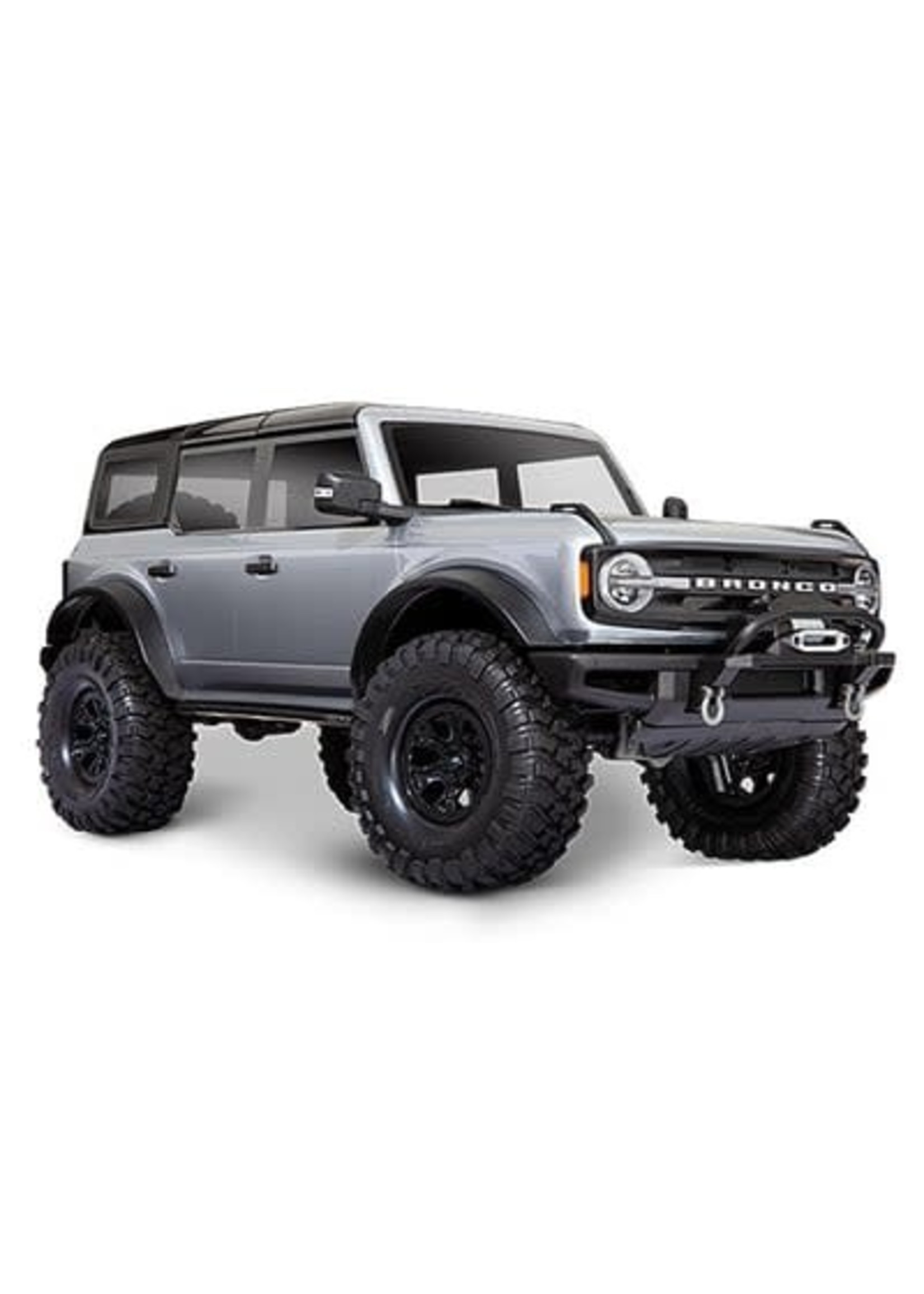 Traxxas 92076-4- SLVR Traxxas TRX-4 1/10 Trail Crawler Truck w/2021 Ford Bronco Body (Iconic Silver) & TQi 2.4GHz Radio