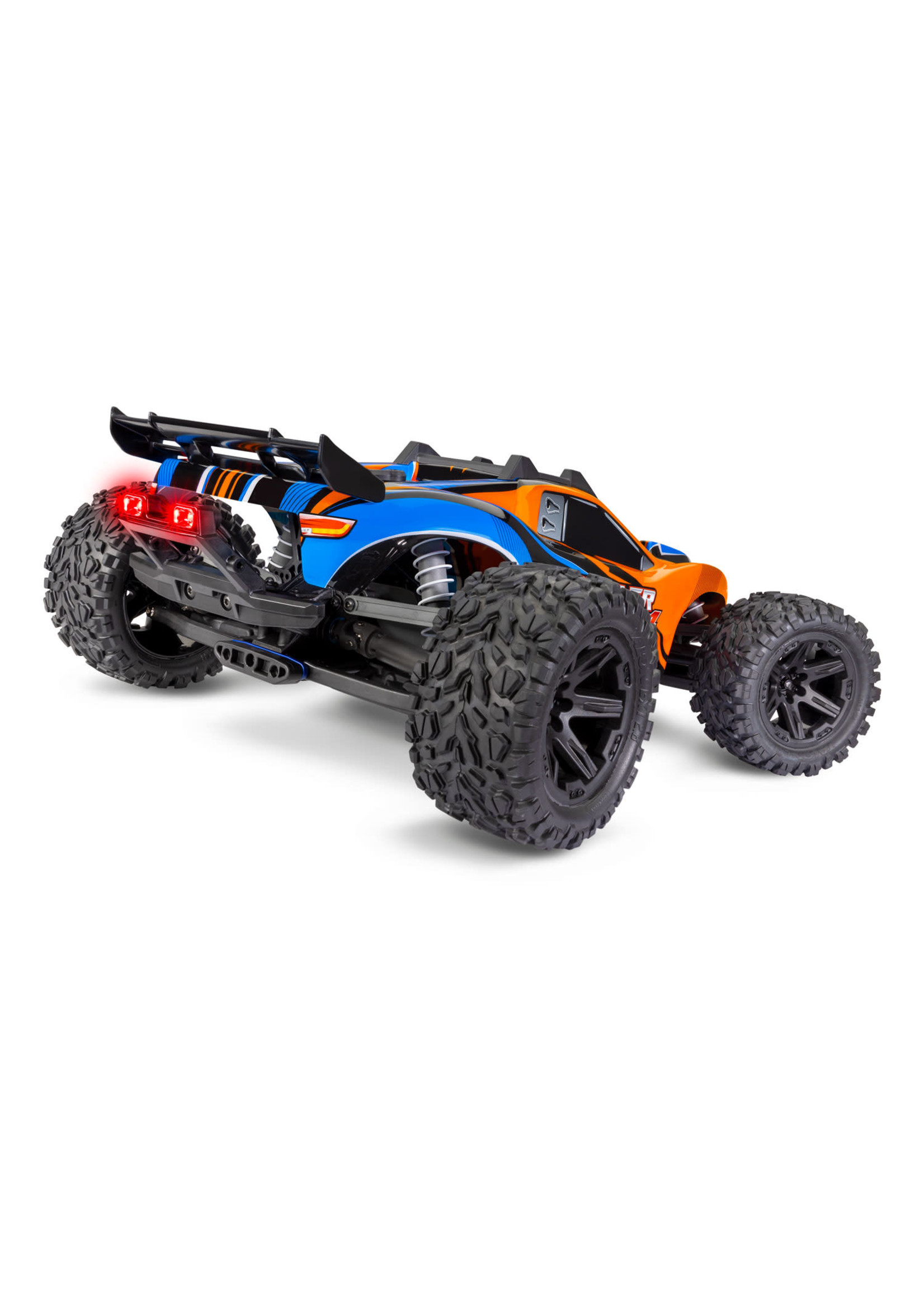 Traxxas 67064-61-ORNG Traxxas Rustler 4X4 1/10 RTR Stadium Truck w/LED Light Set (Orange) w/XL-5 ESC, TQ 2.4GHz Radio, Battery & DC Charger