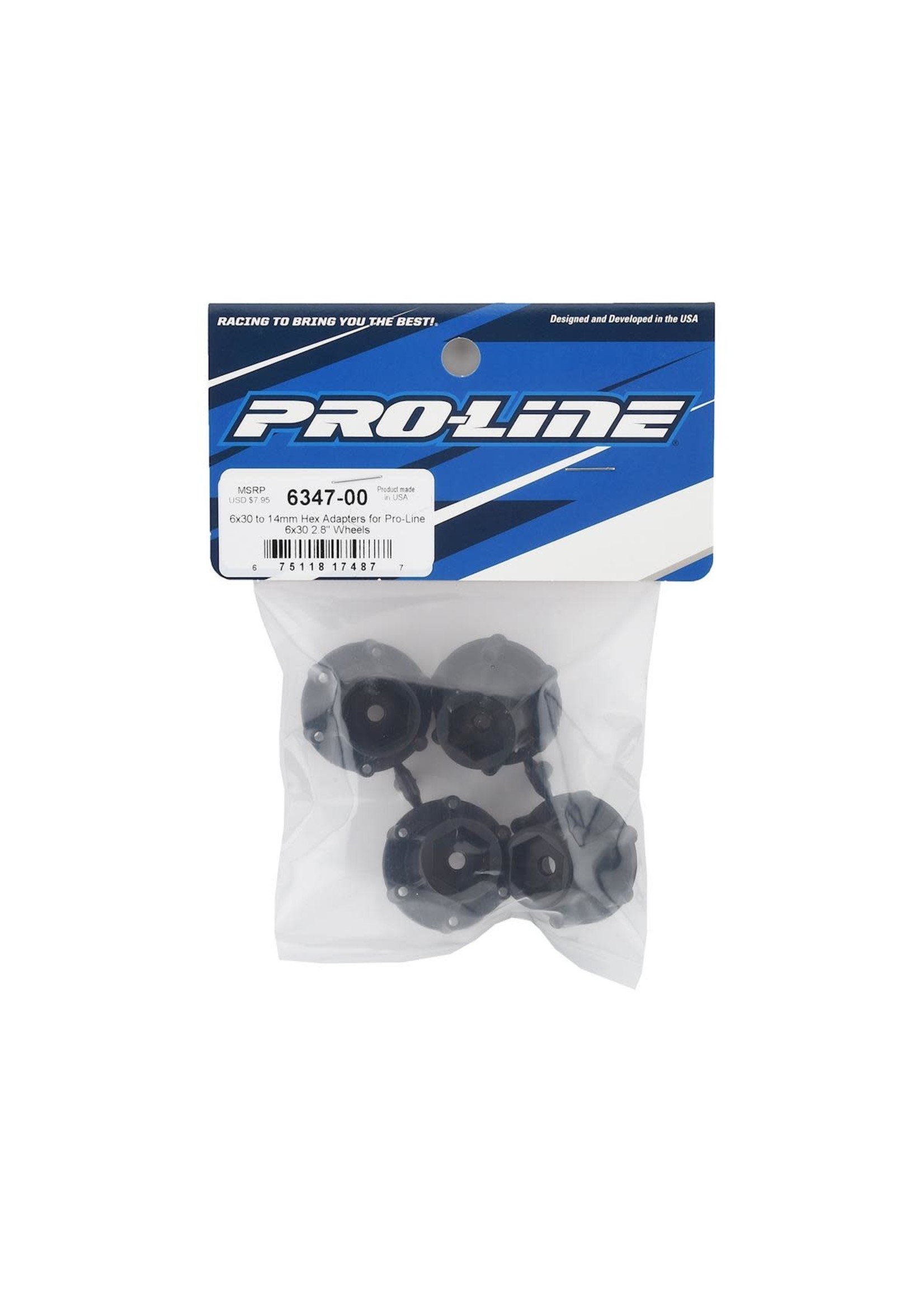 Pro-Line PRO634700 Pro Line 6x30 to 14mm Hex Adapters for 6x30 2.8" Wheels