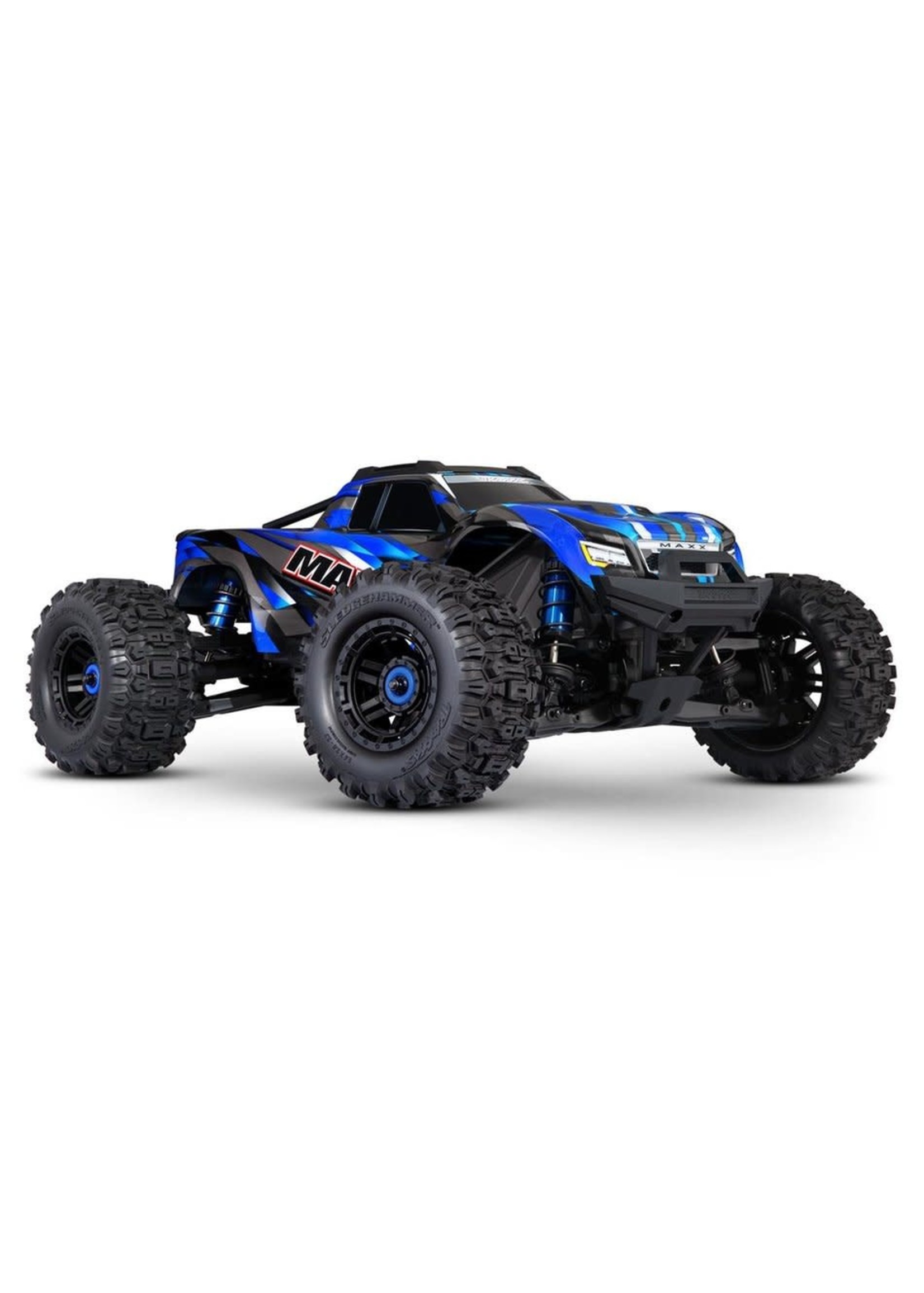 Traxxas 89086-4-BLUE Traxxas Maxx WideMaxx 1/10 Brushless RTR 4WD Monster Truck (Blue) w/TQi 2.4GHz Radio & TSM