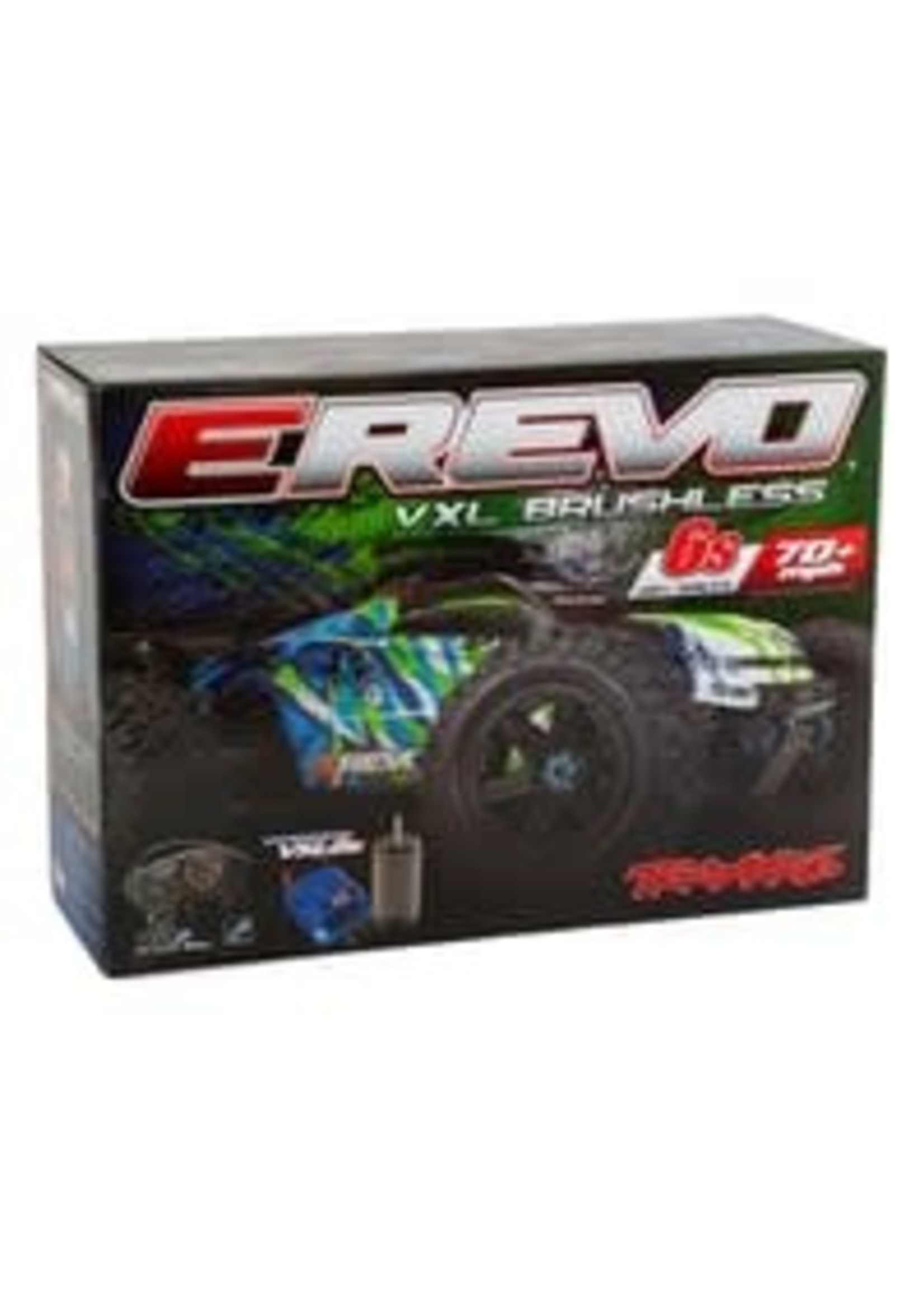 Traxxas 86086-4-BLUE E-Revo VXL Brushless: 1/10 Scale 4WD Brushless Electric Monster Truck with TQi 2.4GHz Traxxas Link  Enabled Radio System and Traxxas Stability Management (TSM)