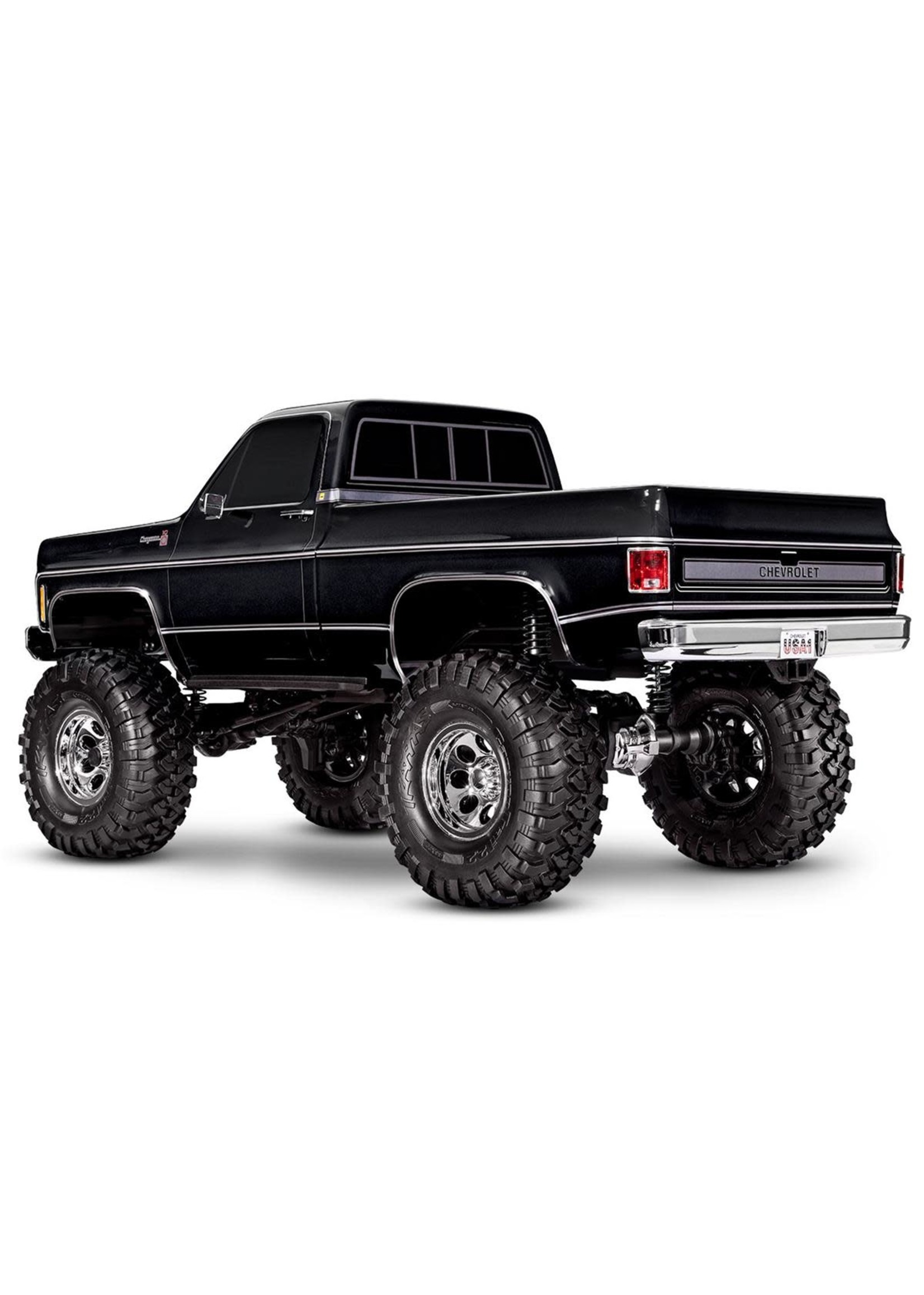 Traxxas 92056-4-BLK Traxxas TRX-4 1/10 Trail Crawler Truck w/'79 Chevrolet K10 Truck Body (Black) w/TQi 2.4GHz Radio
