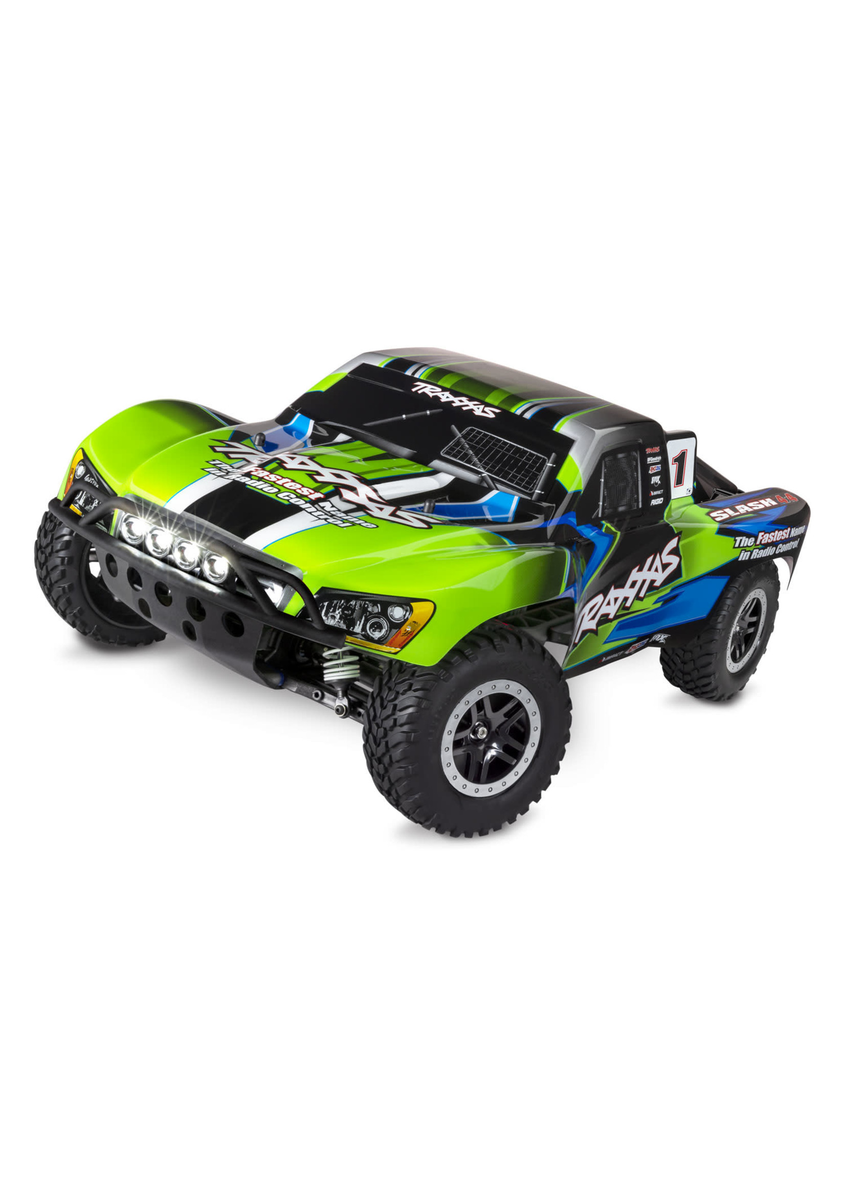 Traxxas 68054-61-GRN SLASH 4X4 BRUSHED W/ LED LIGHTS
