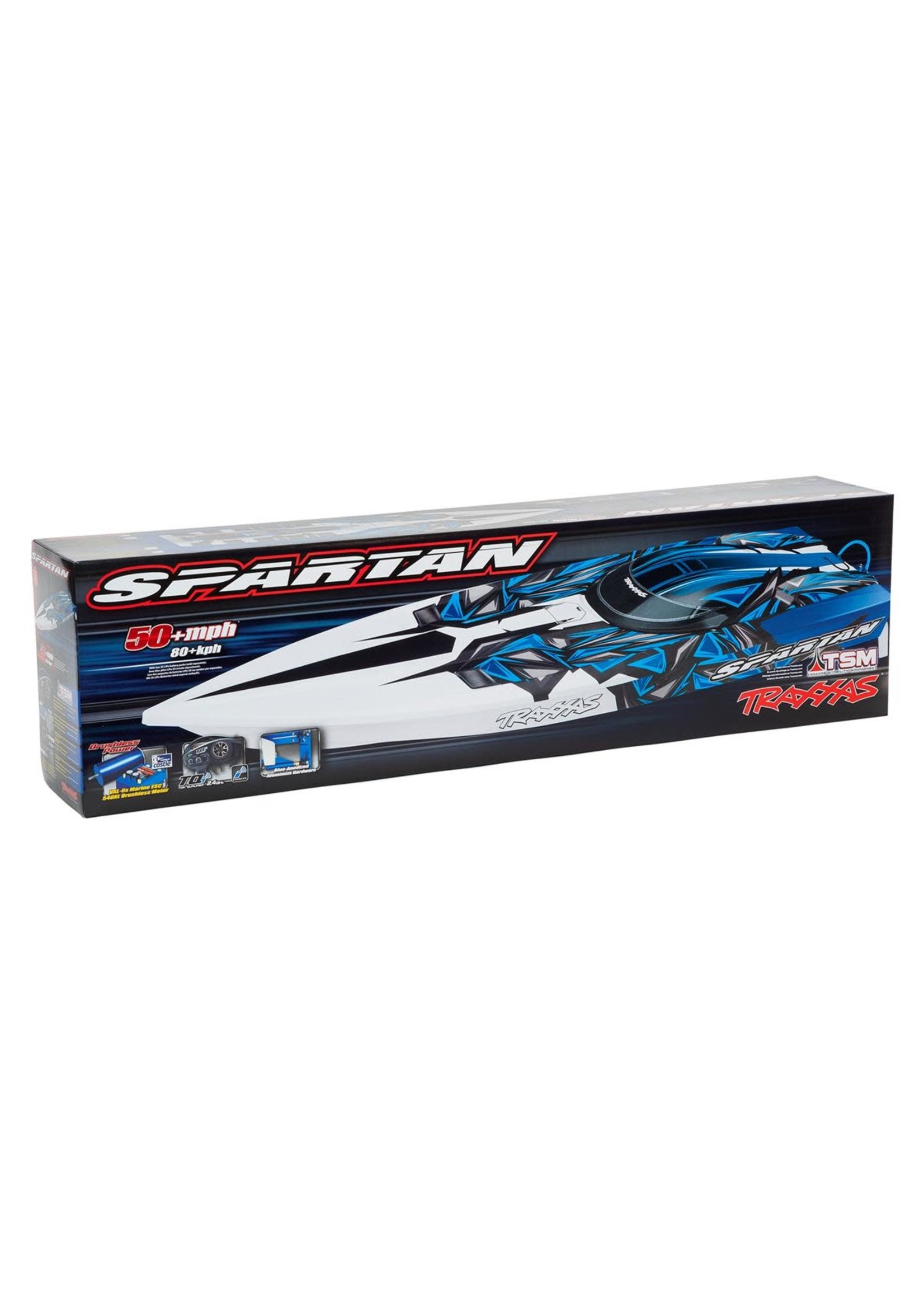 Traxxas 57076-4-ORNG Spartan: Brushless 36' Race Boat with TQi Traxxas Link  Enabled 2.4GHz Radio System & Traxxas Stability Management (TSM)