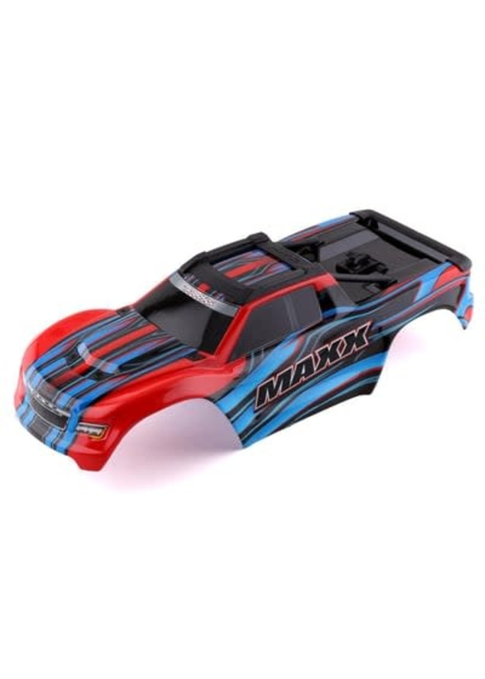 Traxxas 8911P Body, Maxx , red-x (painted)/ decal sheet