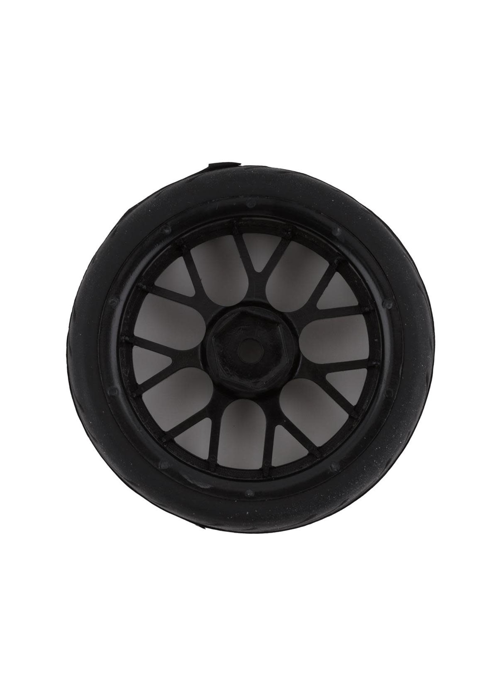 Yeah Racing Yeah Racing Spec T Pre-Mounted On-Road Touring Tires w/CS Wheels (Black) (4) w/12mm Hex & 3mm Offset