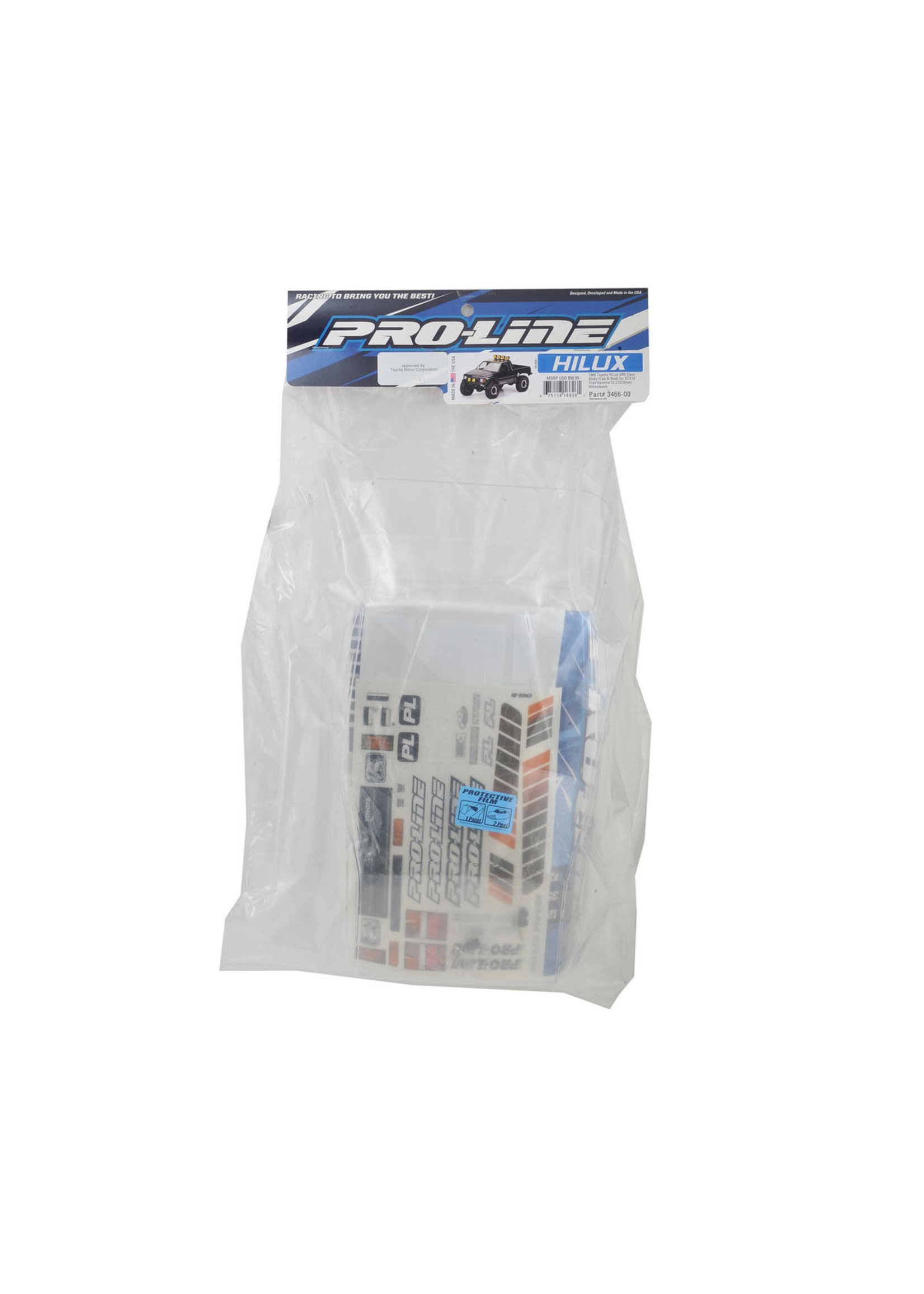 Pro-Line PRO346600 Pro-Line 1985 Toyota HiLux SR5 Clear Body SCX10