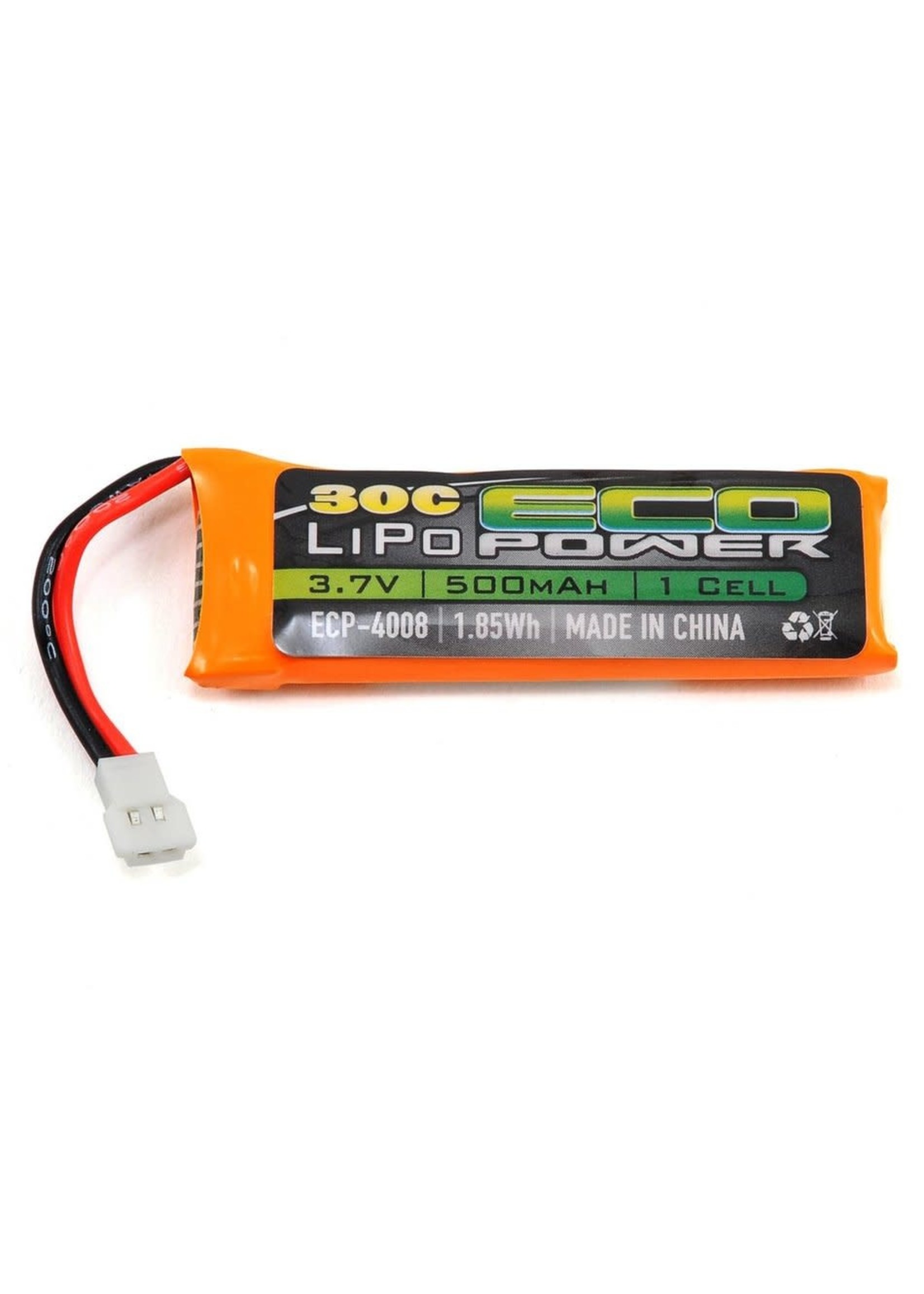 EcoPower EcoPower "Electron" 1S LiPo 30C Battery Pack (3.7V/500mAh)