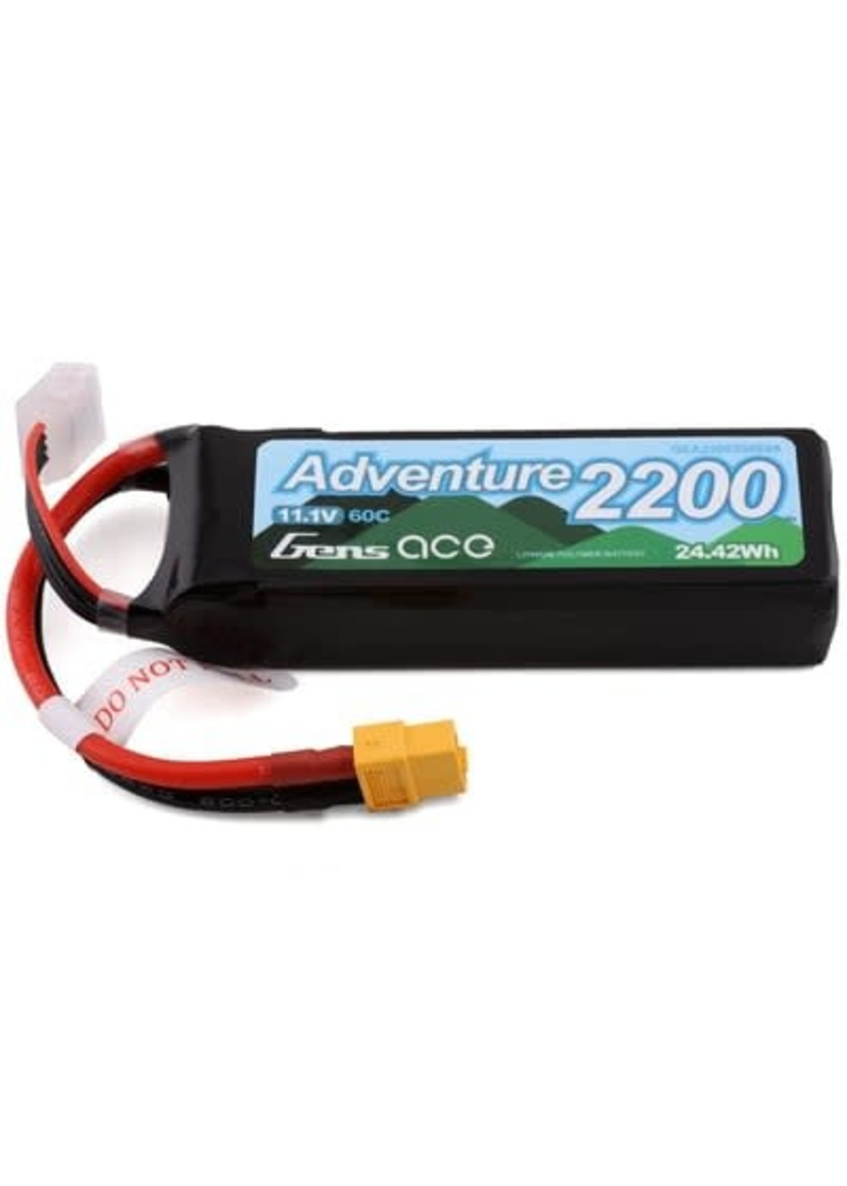 Gens ace GEA22003S60X6 Gens Ace 3s LiPo Battery 60C (11.1V/2200mAh) w/XT-60 Connector