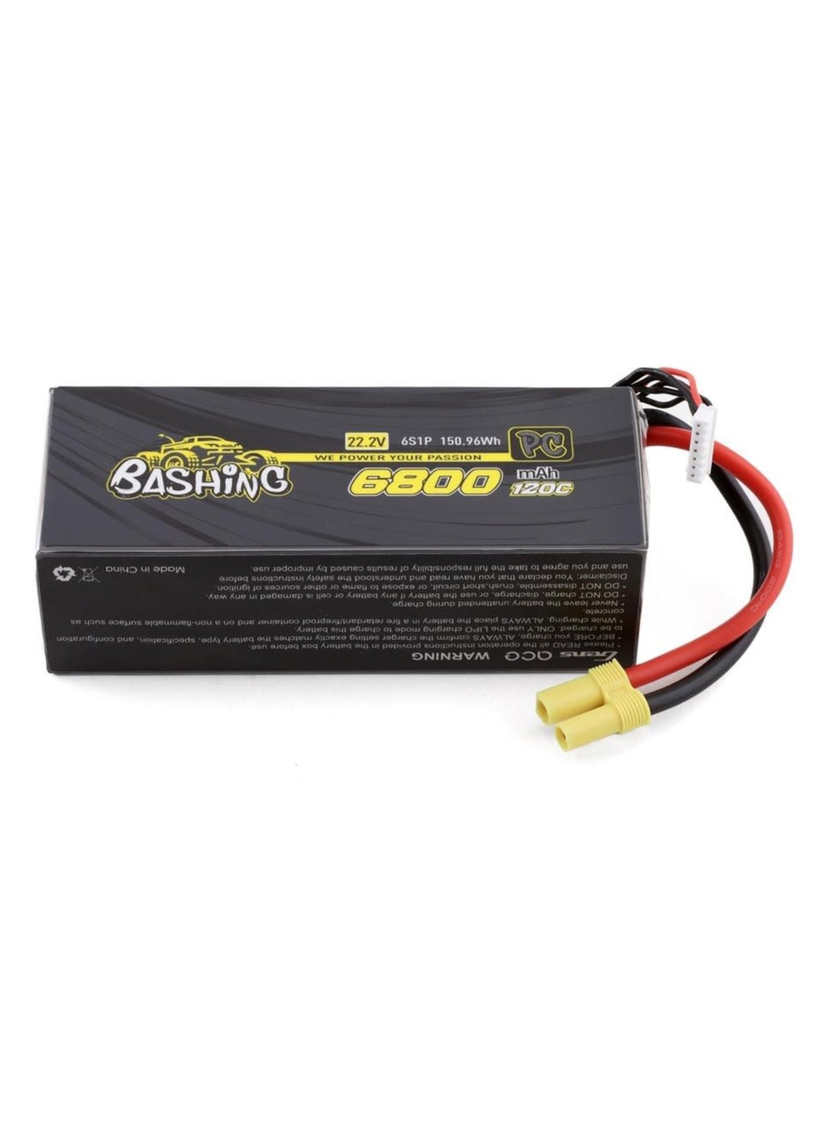 Gens ace GEA68006S12E5 Gens Ace Bashing Pro 6S LiPo Battery Pack 120C 6800mah 22.2V