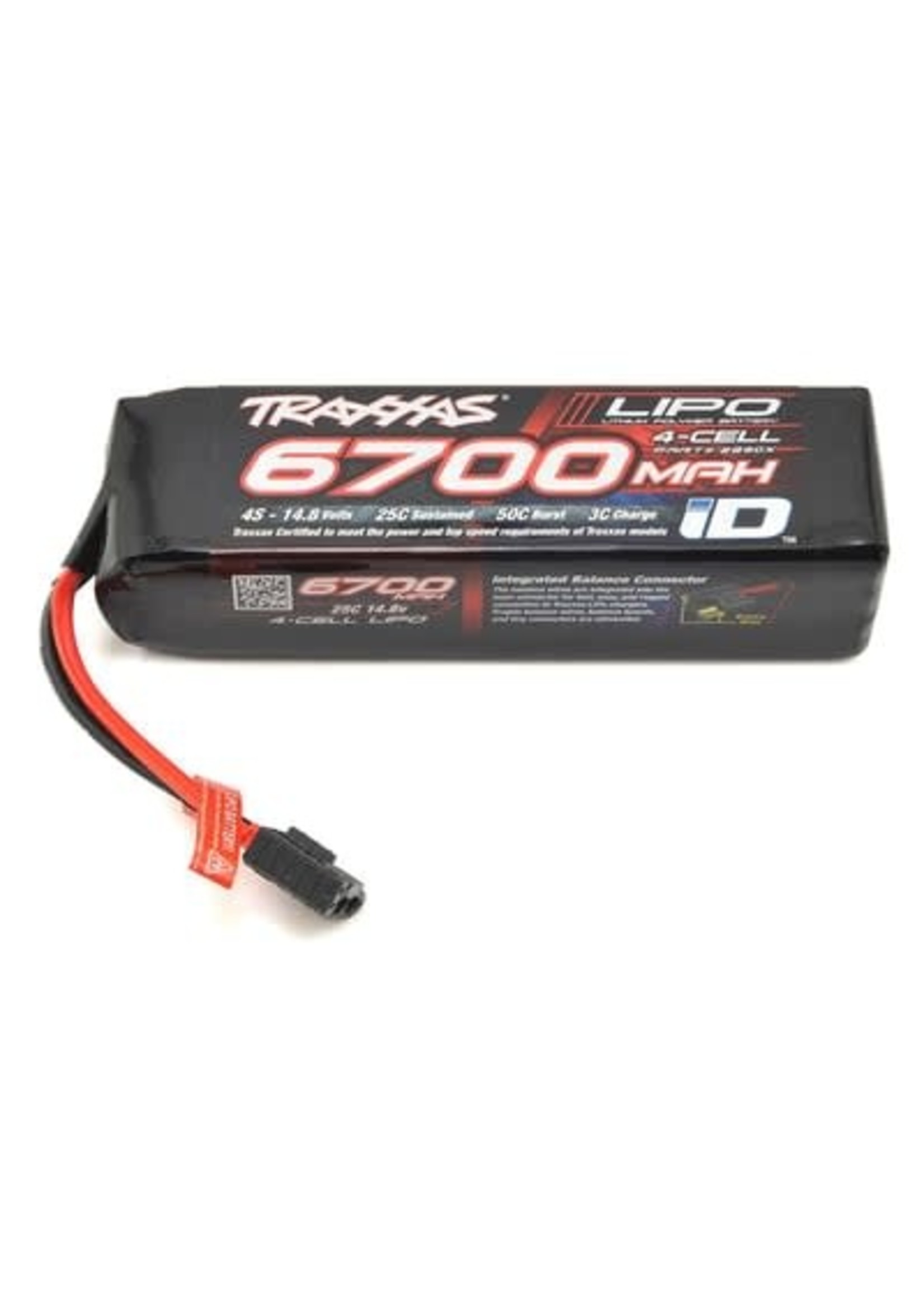 Traxxas 2890X 6700mAh 14.8v 4-Cell 25C LiPo Battery