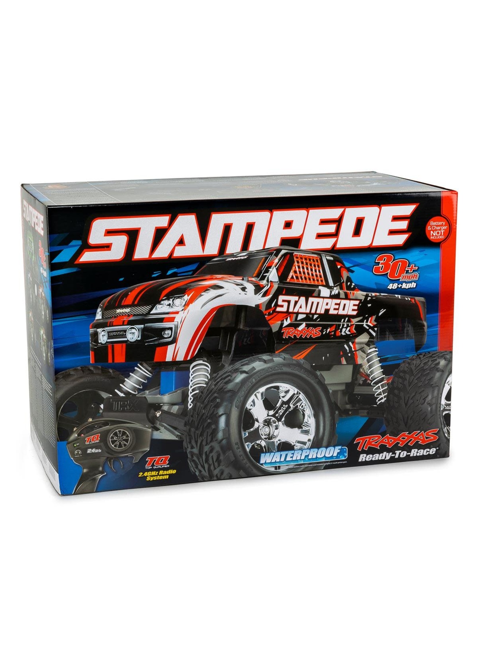 Traxxas 36054-4-BLUE Traxxas Stampede Monster Truck with TQ 2.4GHz Radio System (Blue)