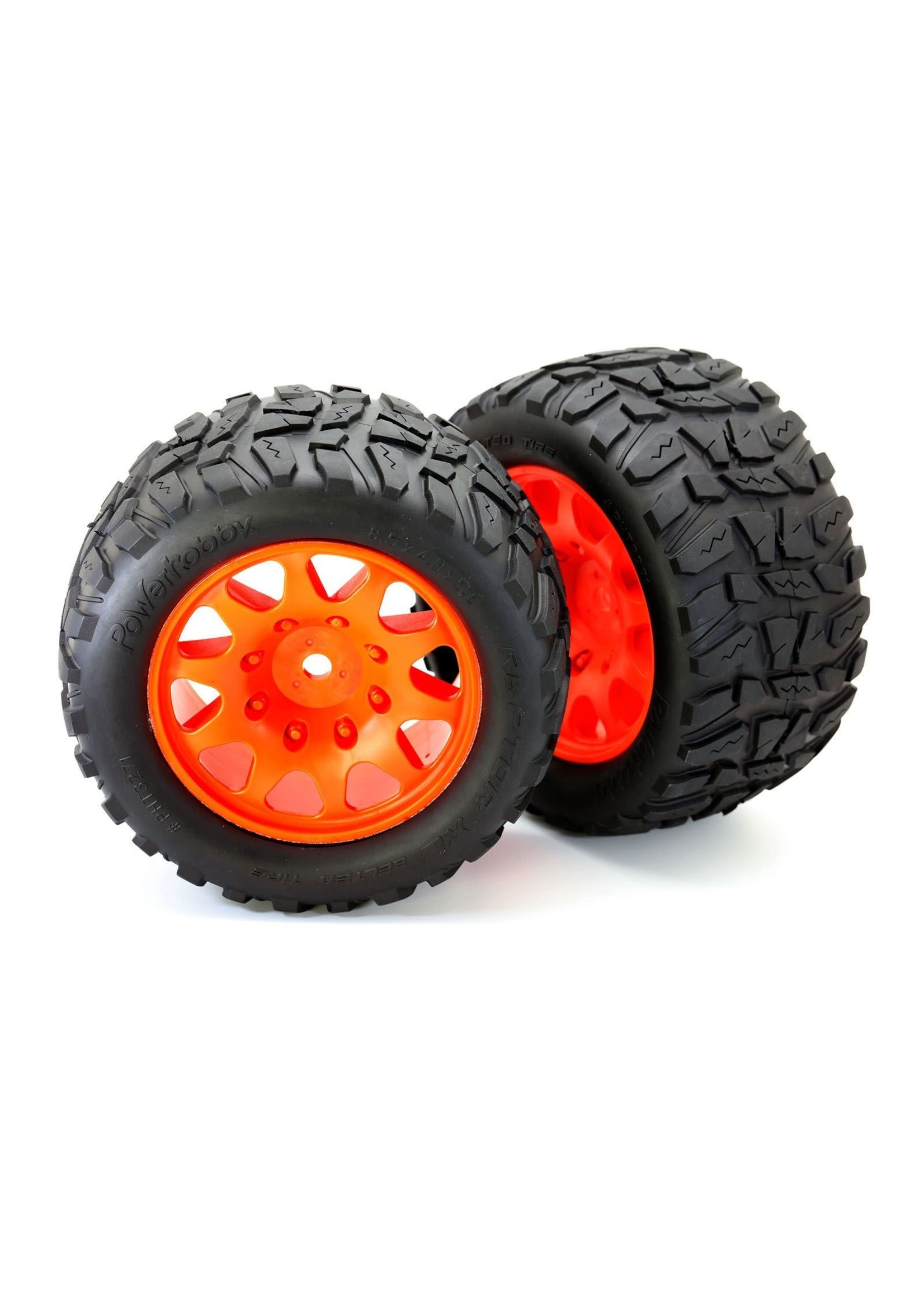 Power Hobby PH3271ORANGE Powerhobby Raptor XL Belted Tires / Viper Wheels (4) Traxxas X-Maxx 6s / 8S ORANGE