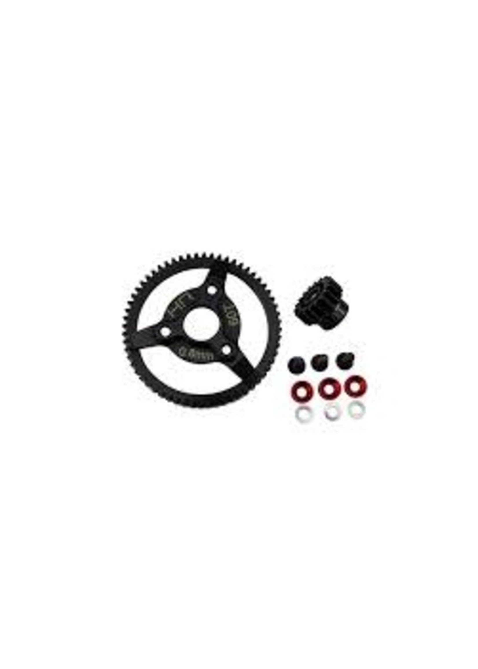Hot Racing HRASTE260 Hot Racing Traxxas 32P Steel Pinion & Spur Gear Set (Red) (18T/60T)