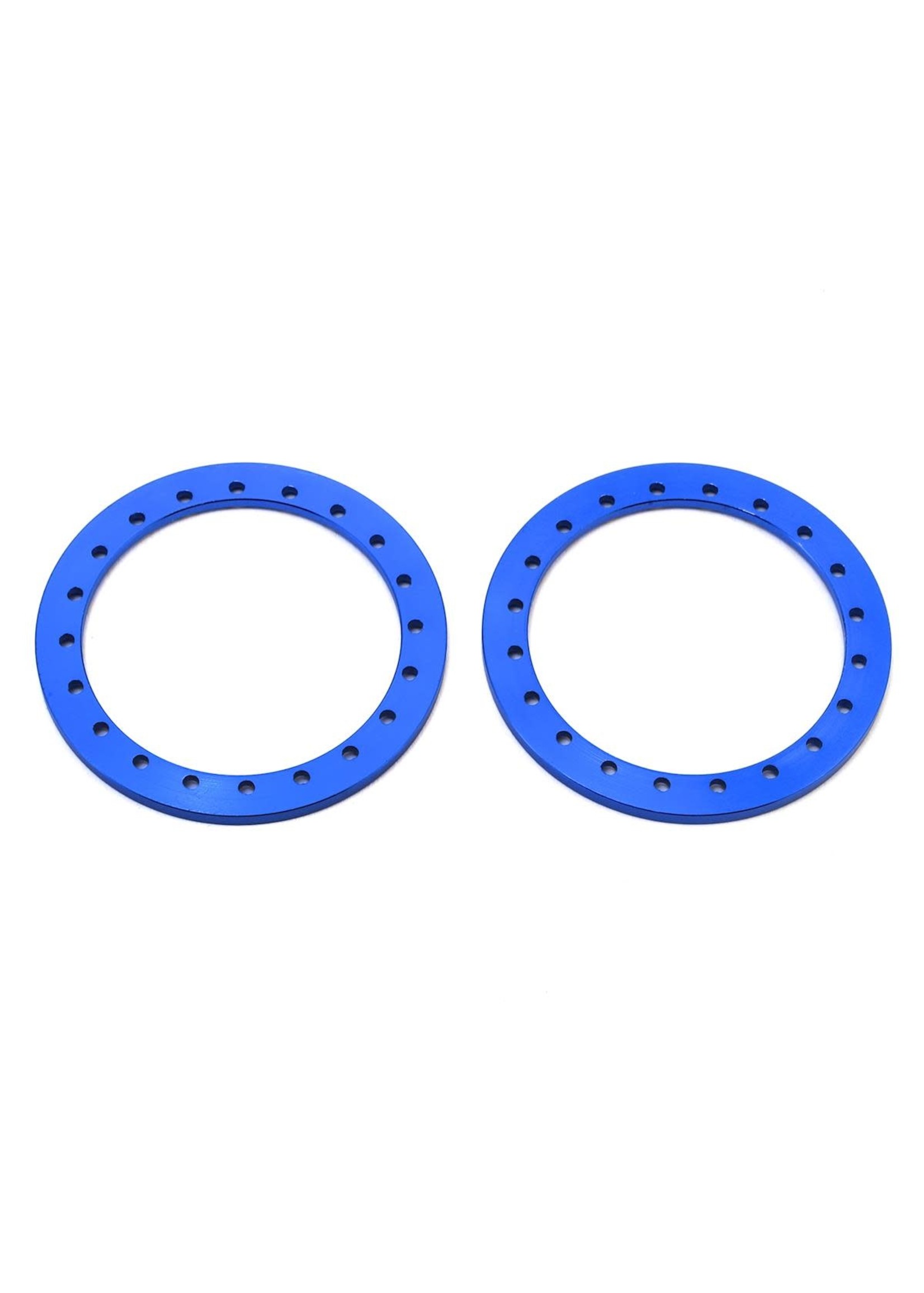SSD SSD00267 SSD RC 1.9” Aluminum Beadlock Rings (Blue) (2)