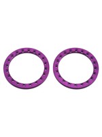 SSD SSD RC 1.9” Aluminum Beadlock Rings (Purple) (2)