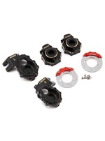 Samix Samix Traxxas TRX-4 Brass Steering Knuckle, Portal Cover & Scale Brake Rotor Set