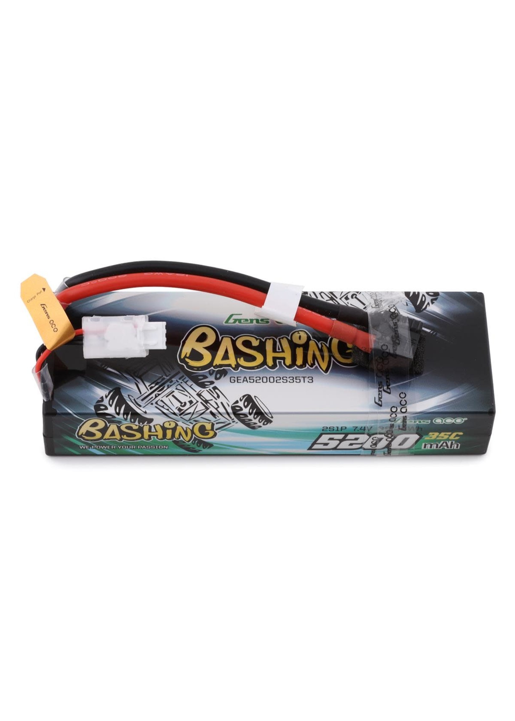 Gens ace GEA52002S35T3 Gens Ace Bashing 2s LiPo Battery Pack 35C (7.4V/5200mAh) w/Universal Connector