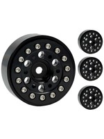 Power Hobby Powerhobby 1.0" Axial SCX24 Aluminum Beadlock Crawler Wheels 1/24  Black