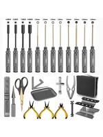 Power Hobby Powerhobby RC Tool Set Screwdriver Pliers Wrench, Body Reamer Stand