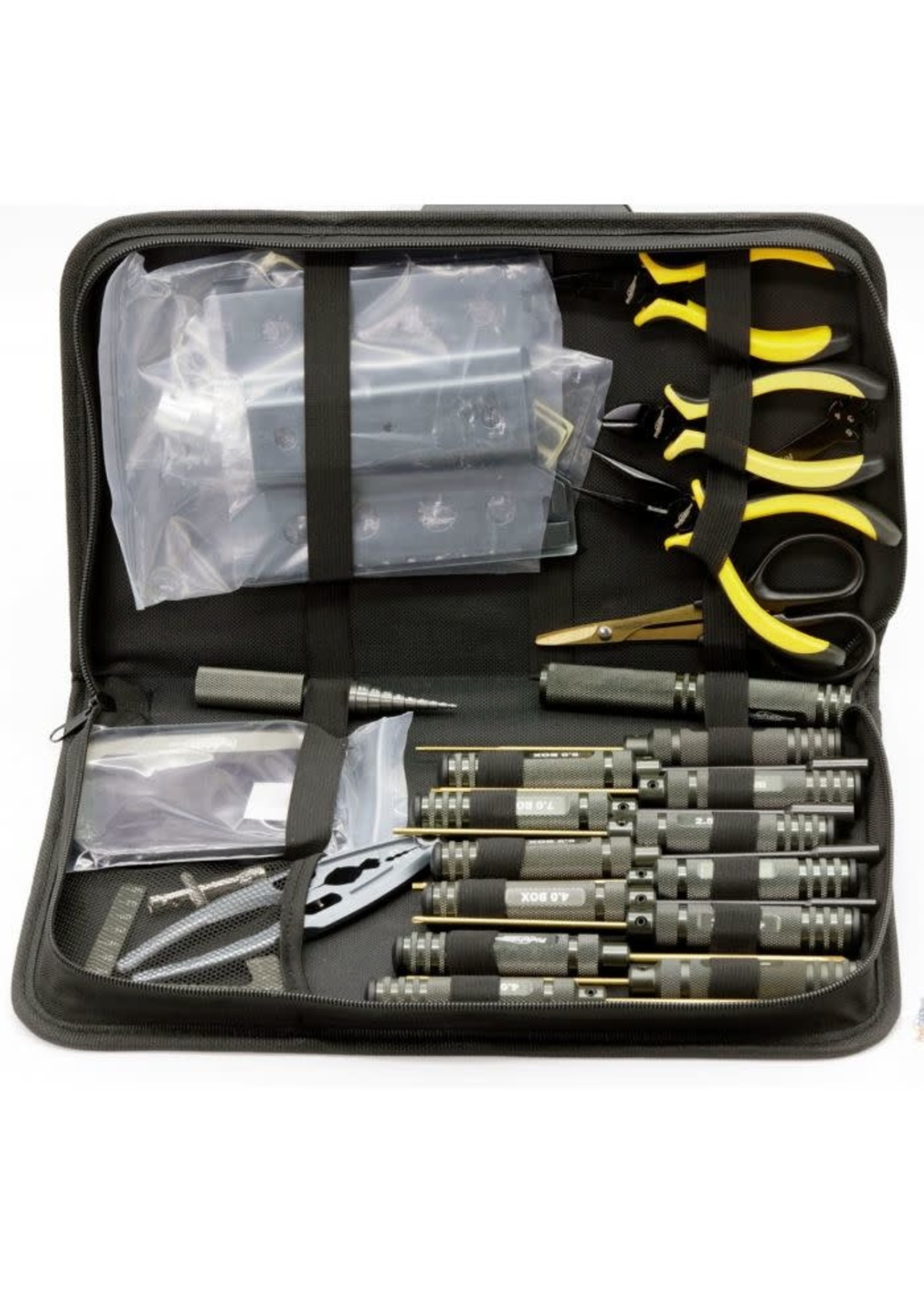 Power Hobby PHT013 Powerhobby RC Tool Set Screwdriver Pliers Wrench, Body Reamer Stand