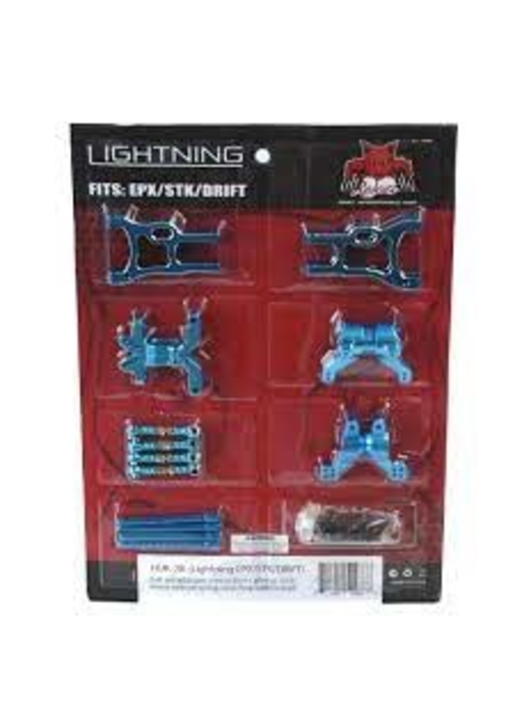 Redcat Racing HUK-2B Lightning Pro/Drift/STK hop up kit (New version) (Blue)