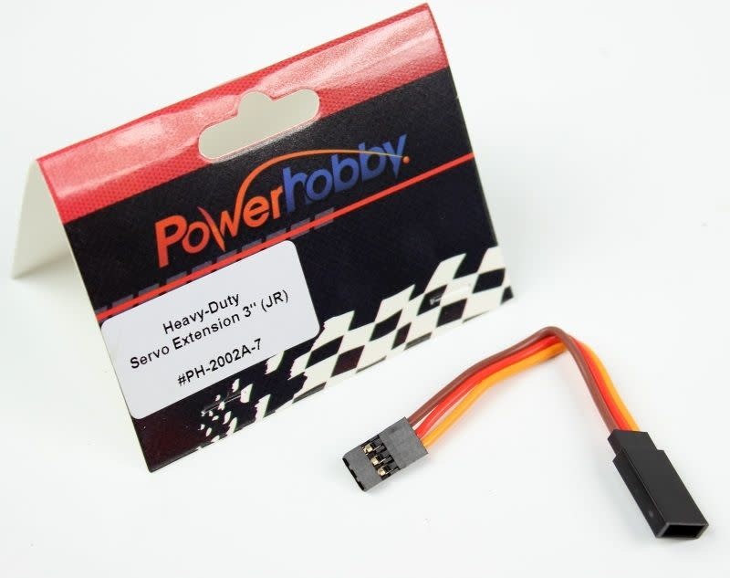 Power Hobby Powerhobby 3" Heavy Duty Servo Wire Extension JR Connector